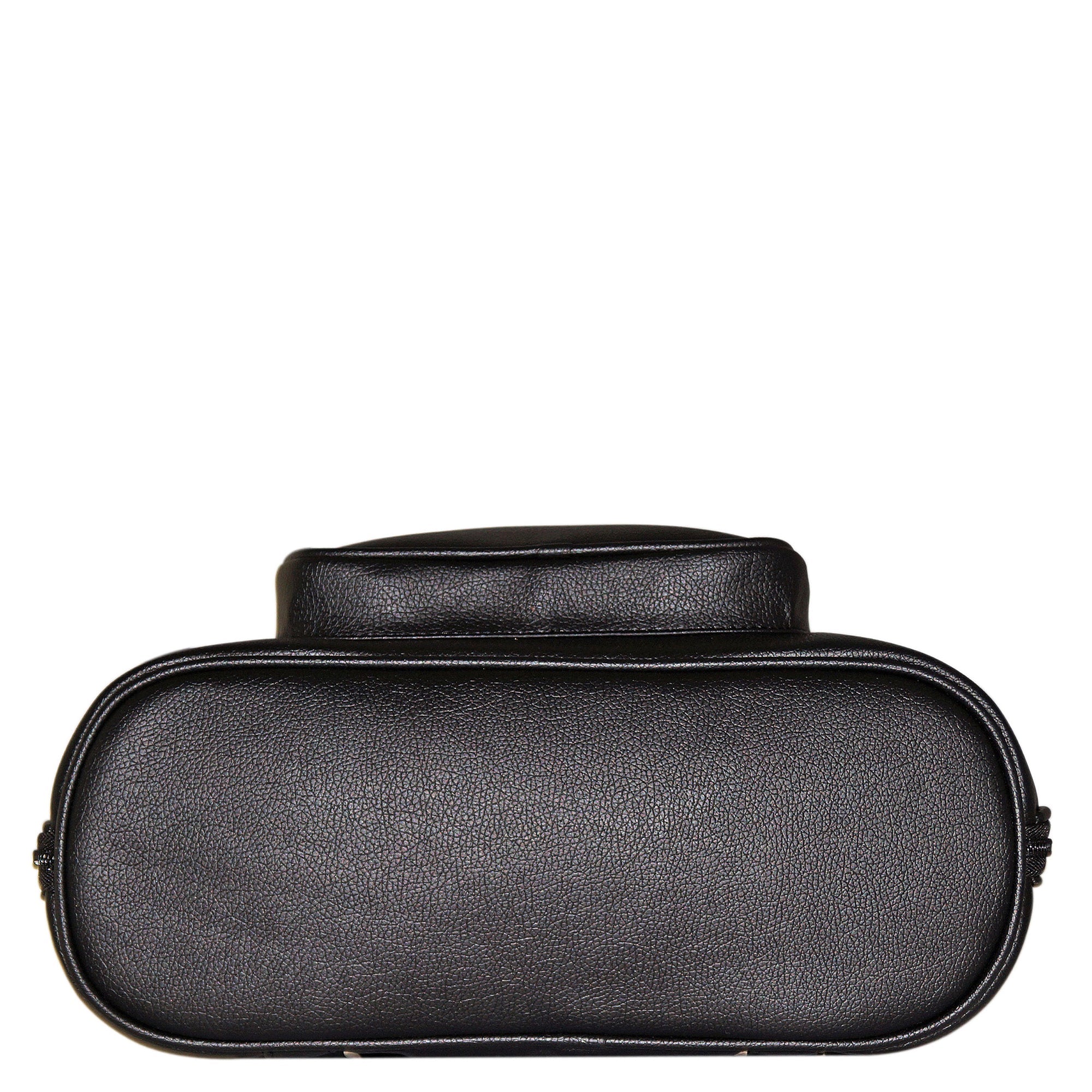 Black Leather Backpack Purse for Women – Handbag & Shoulder Bag for Work