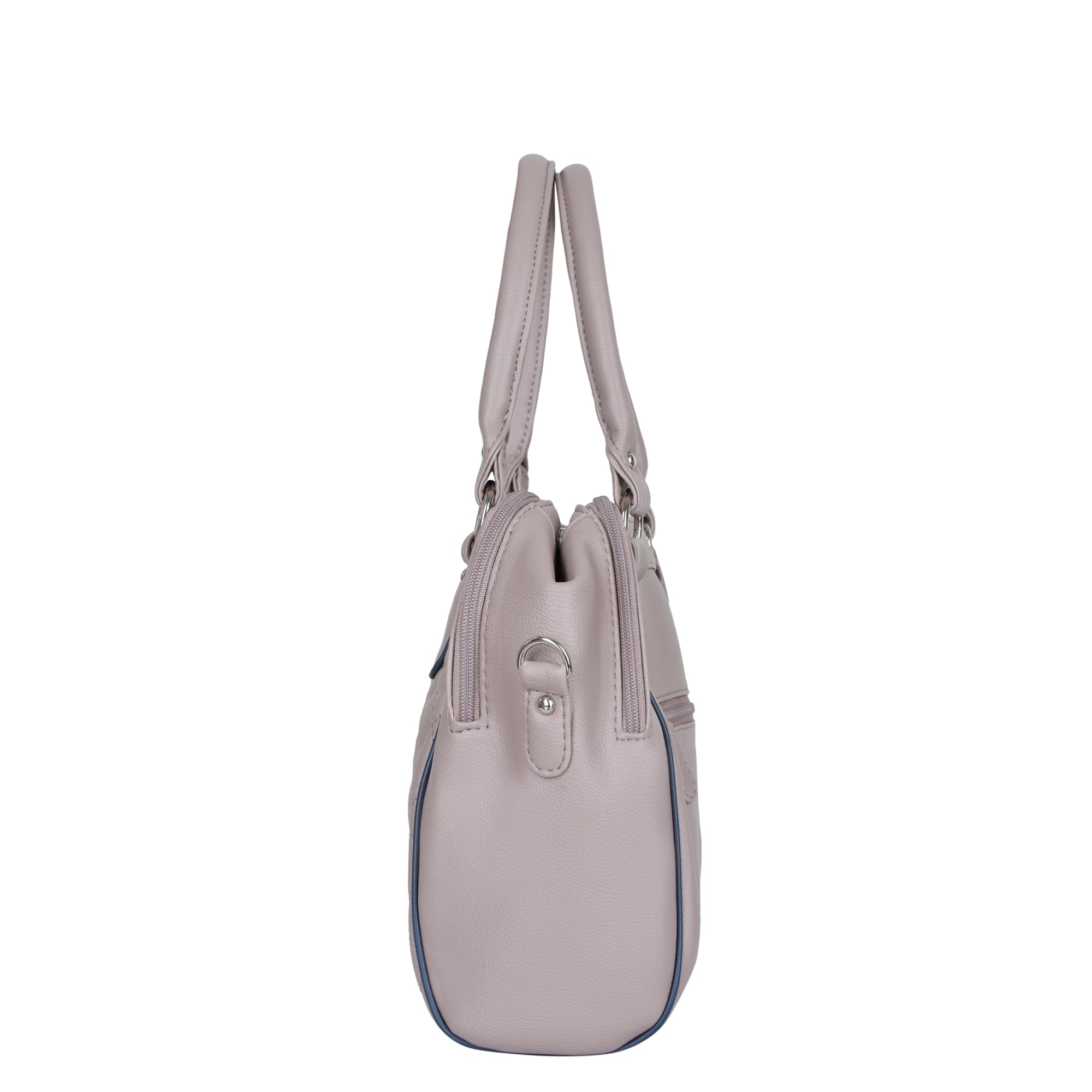Mauve Vegan Leather Handbag – Women’s Top Handle Satchel with Shoulder Strap