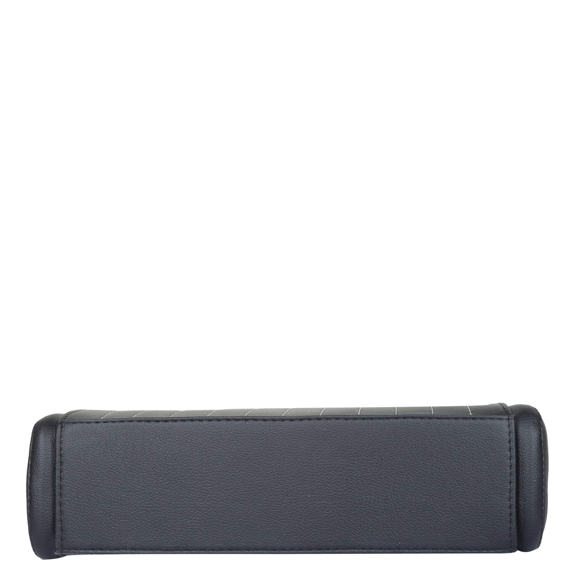 Black Leather Top-Handle Handbag – Women’s Crossbody Purse