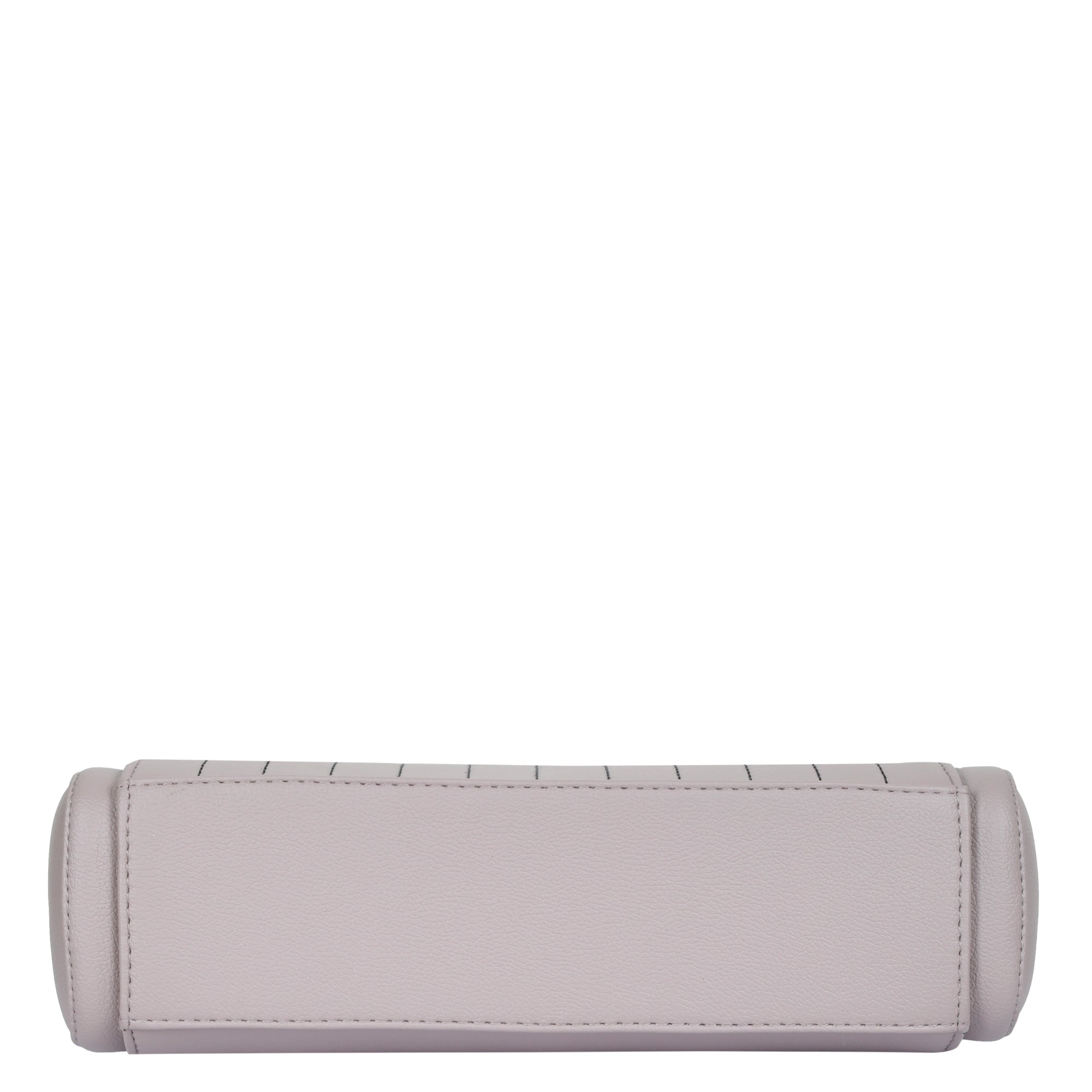 Mauve Faux Leather Top-Handle Handbag – Women’s Crossbody Purse