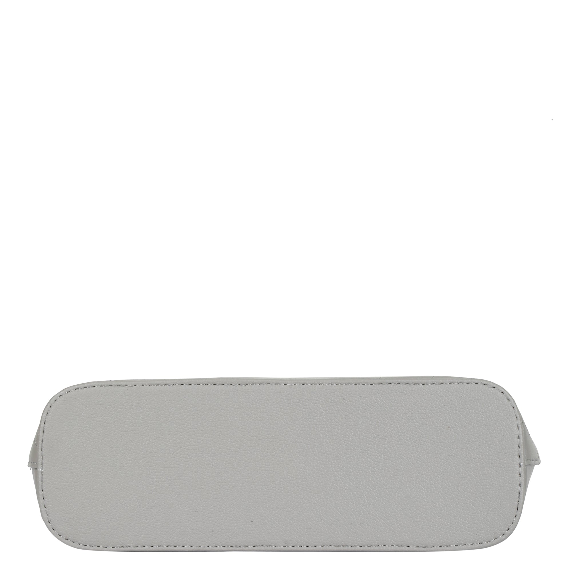 Grey Vegan Leather Tote Satchel – Women’s Top Handle Shoulder Bag