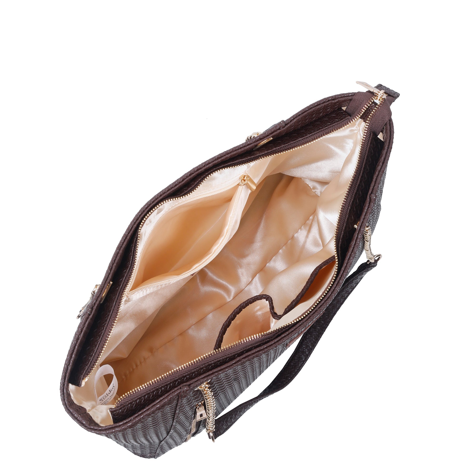 Sishka Brown Satchel Bag – Stylish Vegan Leather Tote Purse for Women with Top Handles