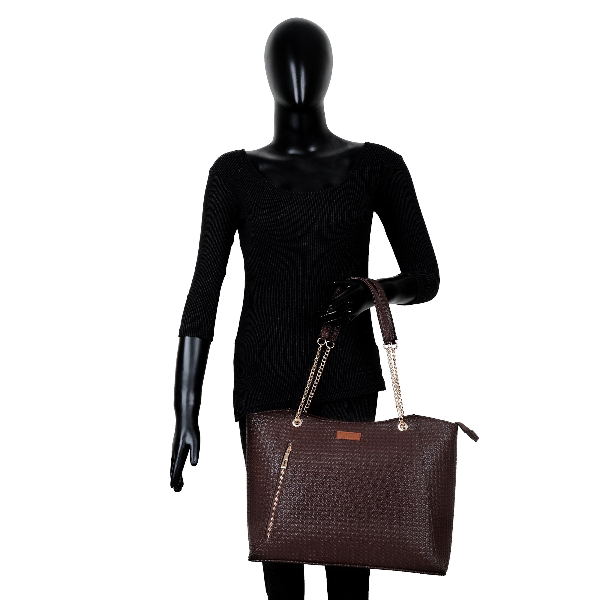 Sishka Brown Satchel Bag – Stylish Vegan Leather Tote Purse for Women with Top Handles