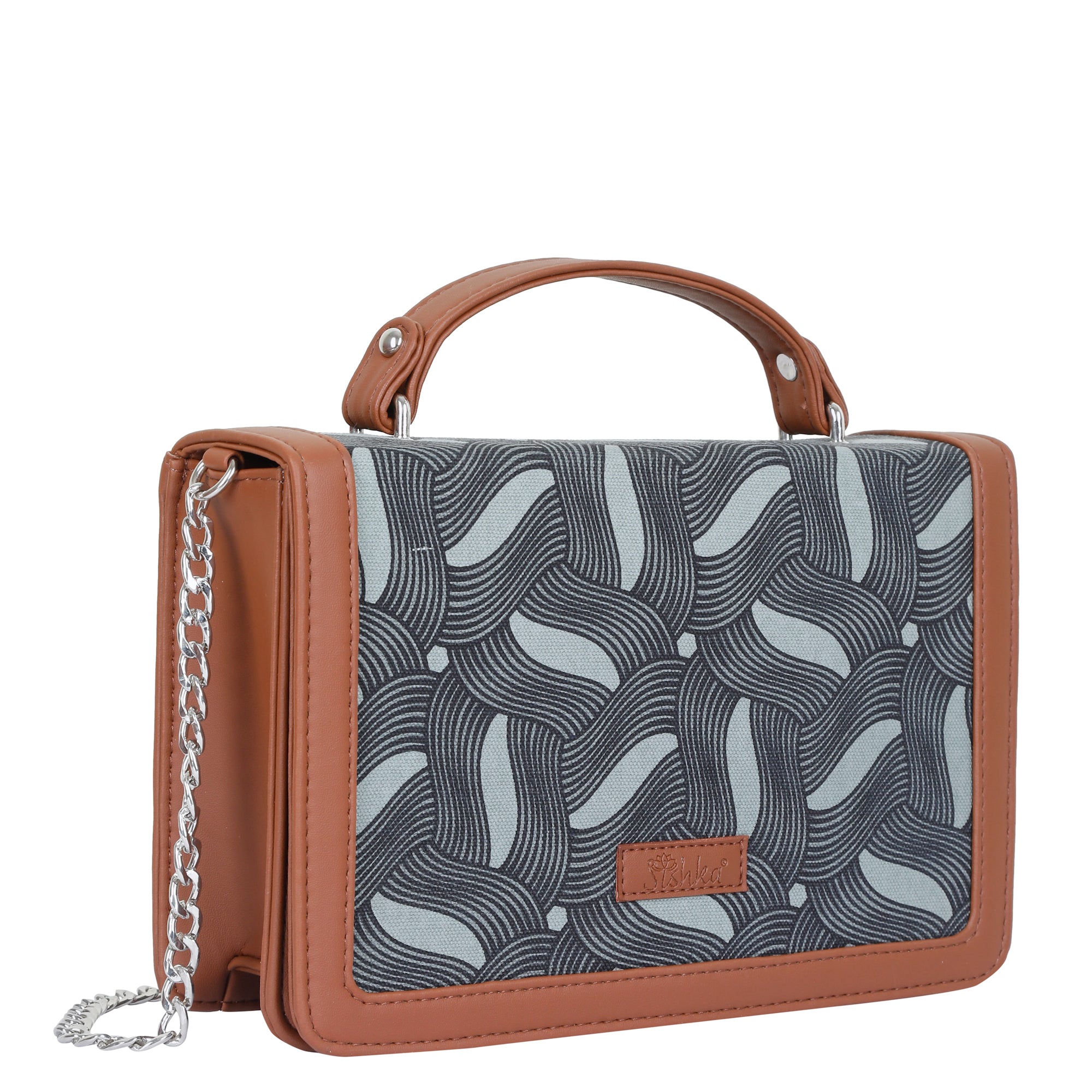Sishka Olive Green Crossbody Sling Bag – Canvas Shoulder Purse for Ladies
