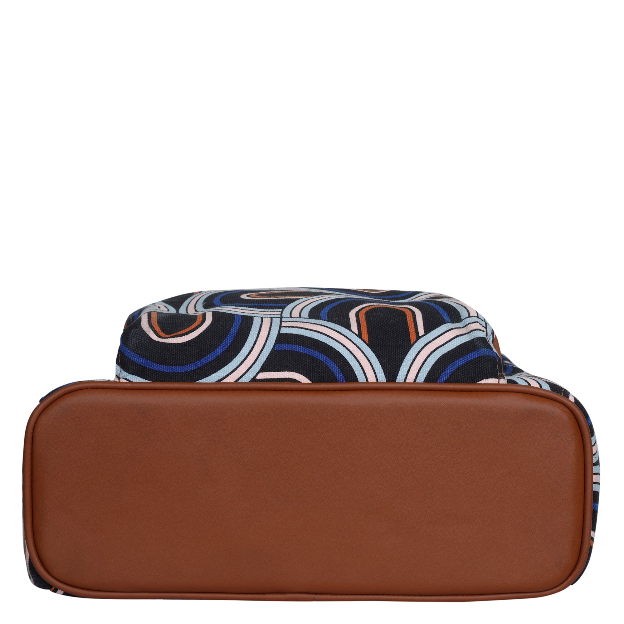 Abstract Handcrafted Printed Backpack – Stylish Shoulder Bag for Work & Travel