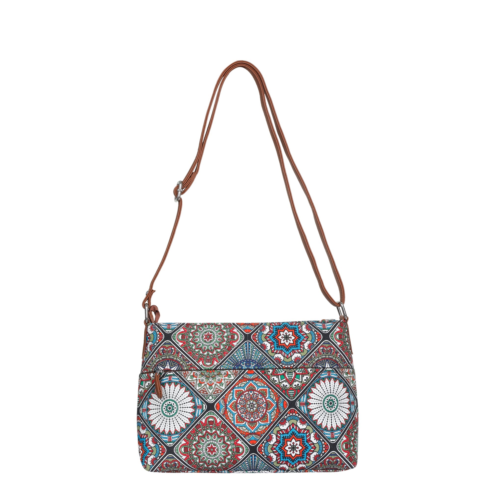 Sishka Multicolour Crossbody Sling Bag – Canvas Purse with Strap for Daily Use