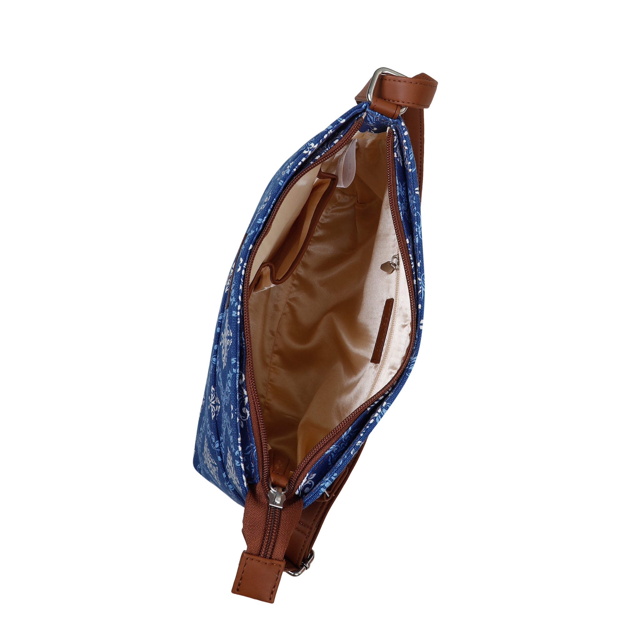 Sishka Blue Crossbody Sling Bag – Canvas Women Purse for Office & Everyday Use