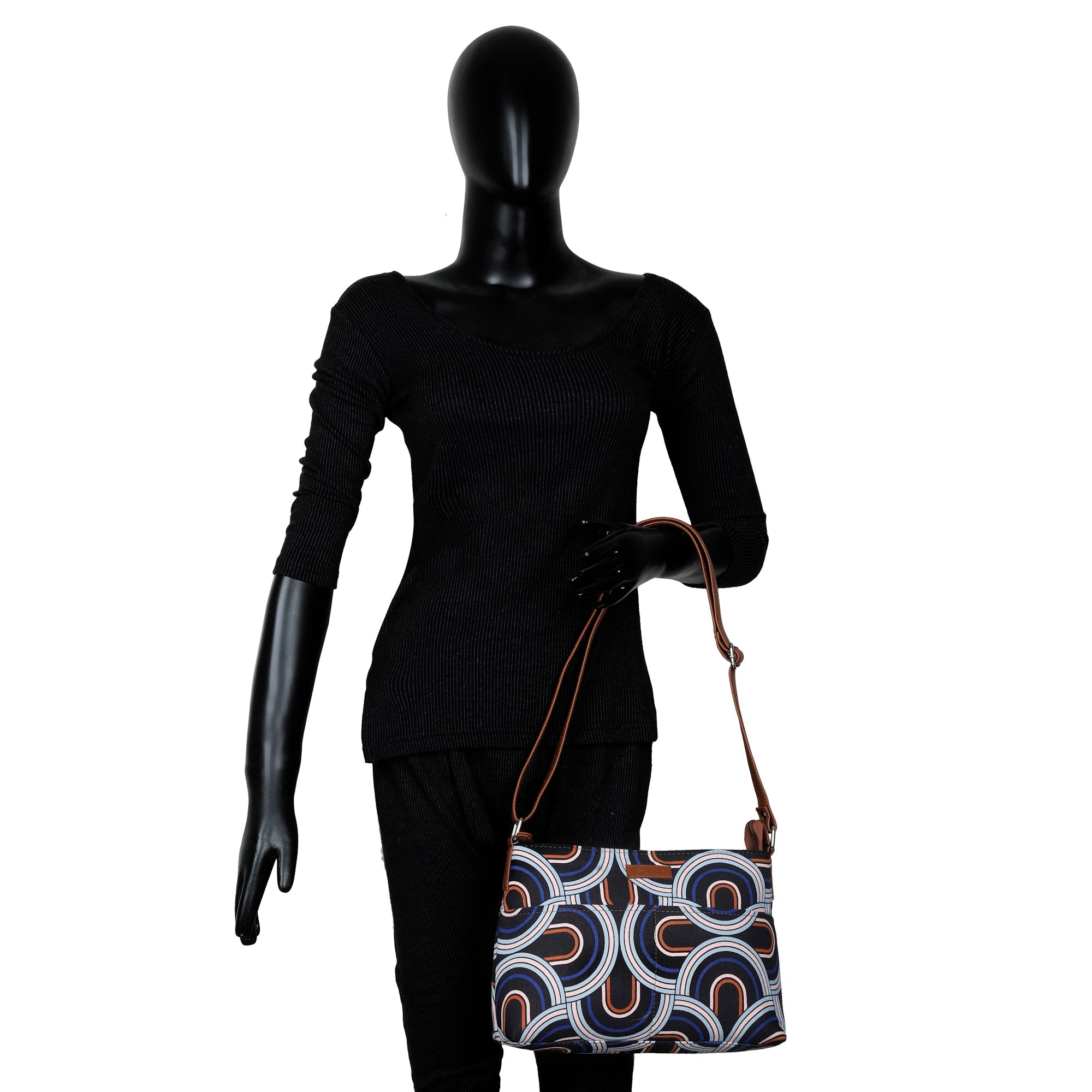 Sishka Abstract Crossbody Sling Bag – Women's Shoulder Purse for Casual Days