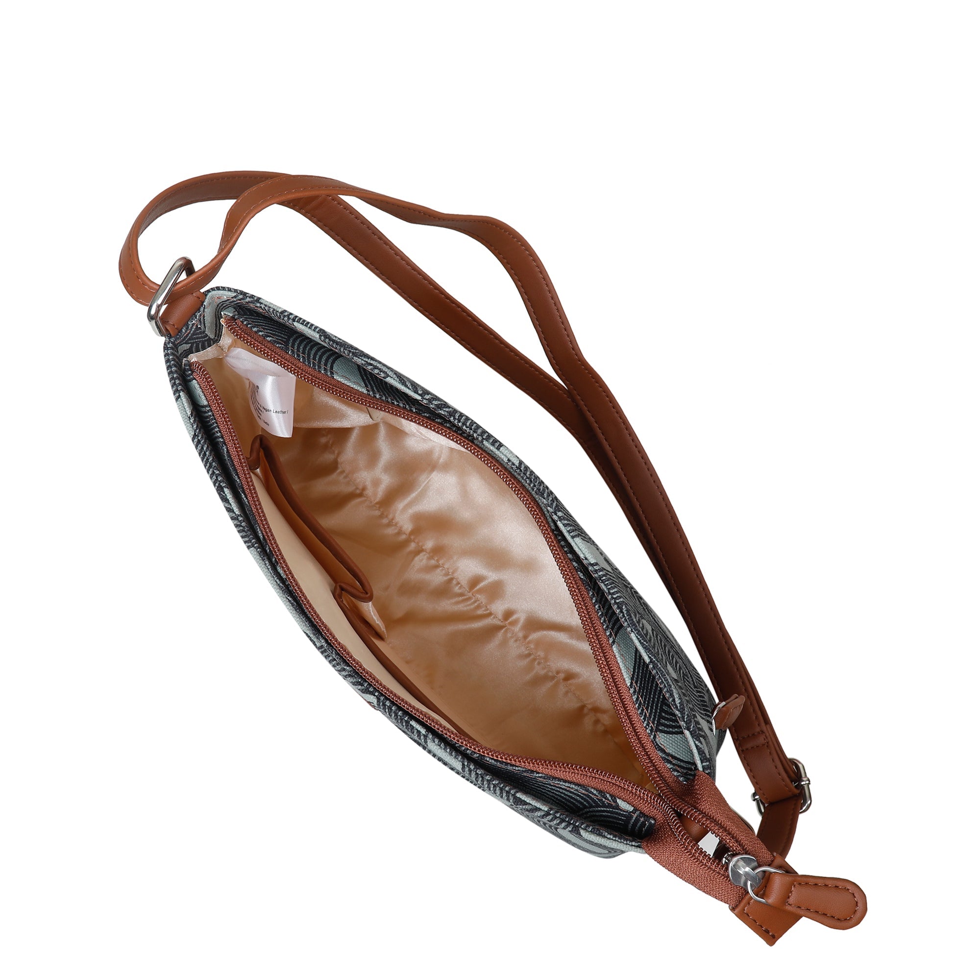 Sishka Olive Green Crossbody Sling Bag – Ladies Canvas Purse for Travel, Outings