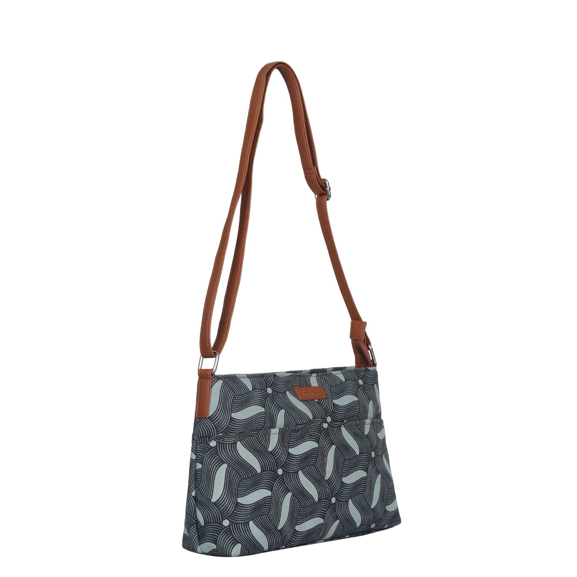Sishka Olive Green Crossbody Sling Bag – Ladies Canvas Purse for Travel, Outings
