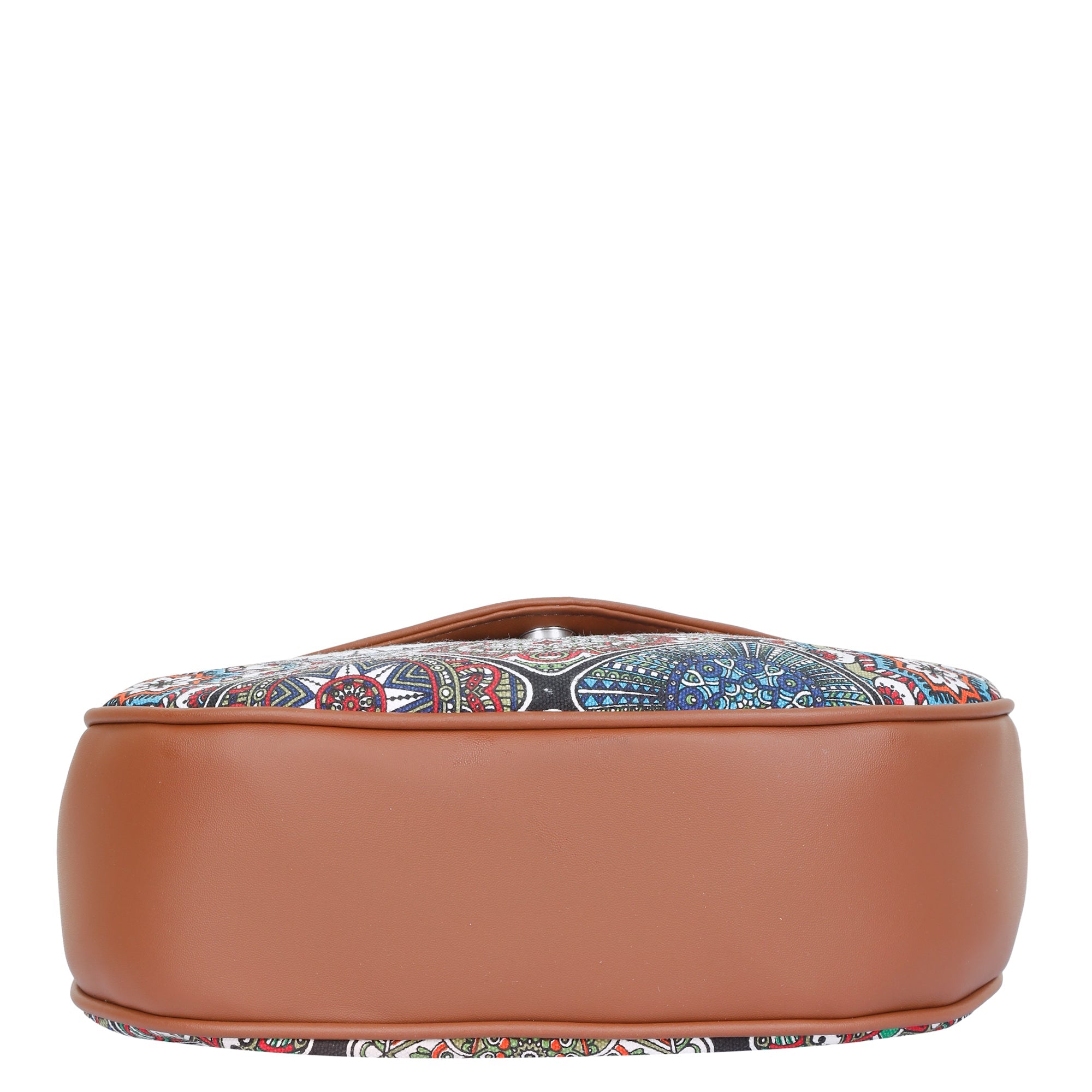 Sishka Multicolour Crossbody Sling Bag – Canvas Purse with Strap & Leather Trim