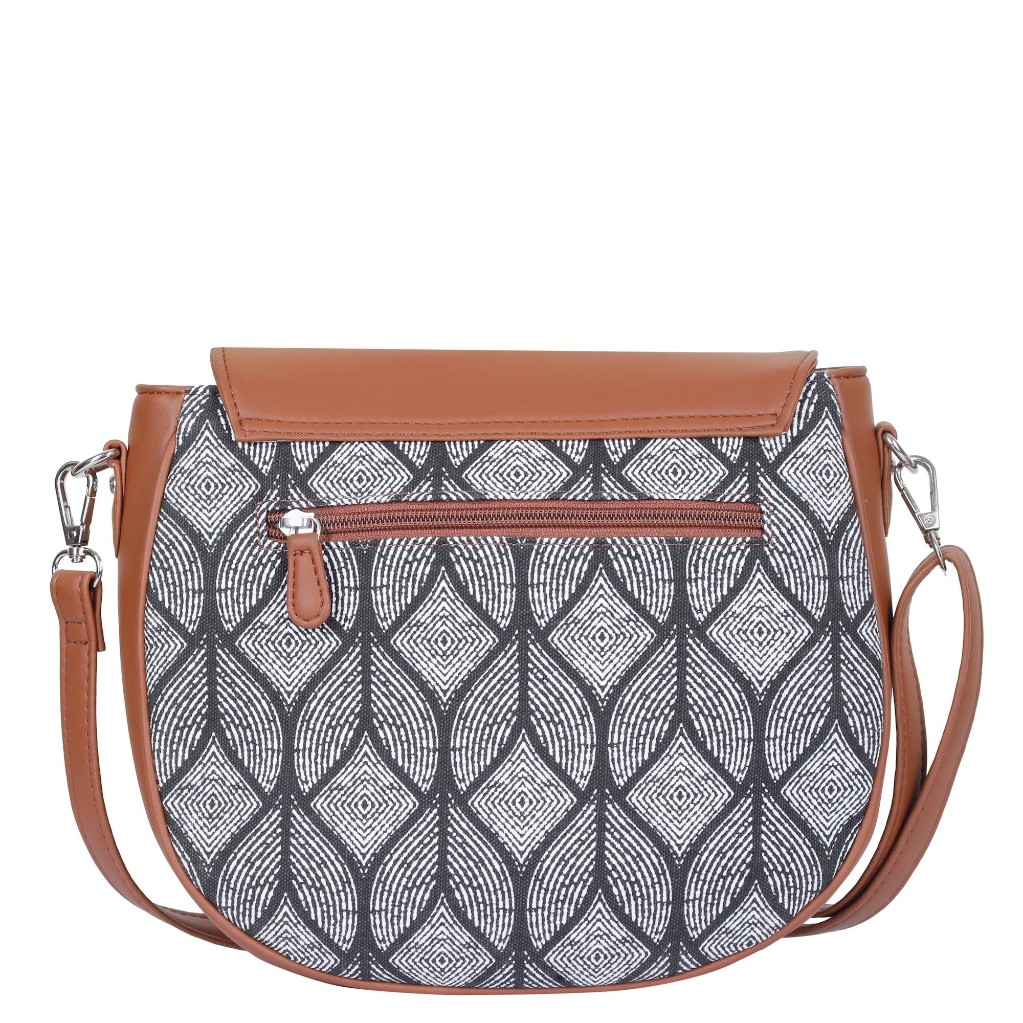 Sishka Monochrome Ladies Crossbody Sling Bag – Canvas Shoulder Purse for Ladies