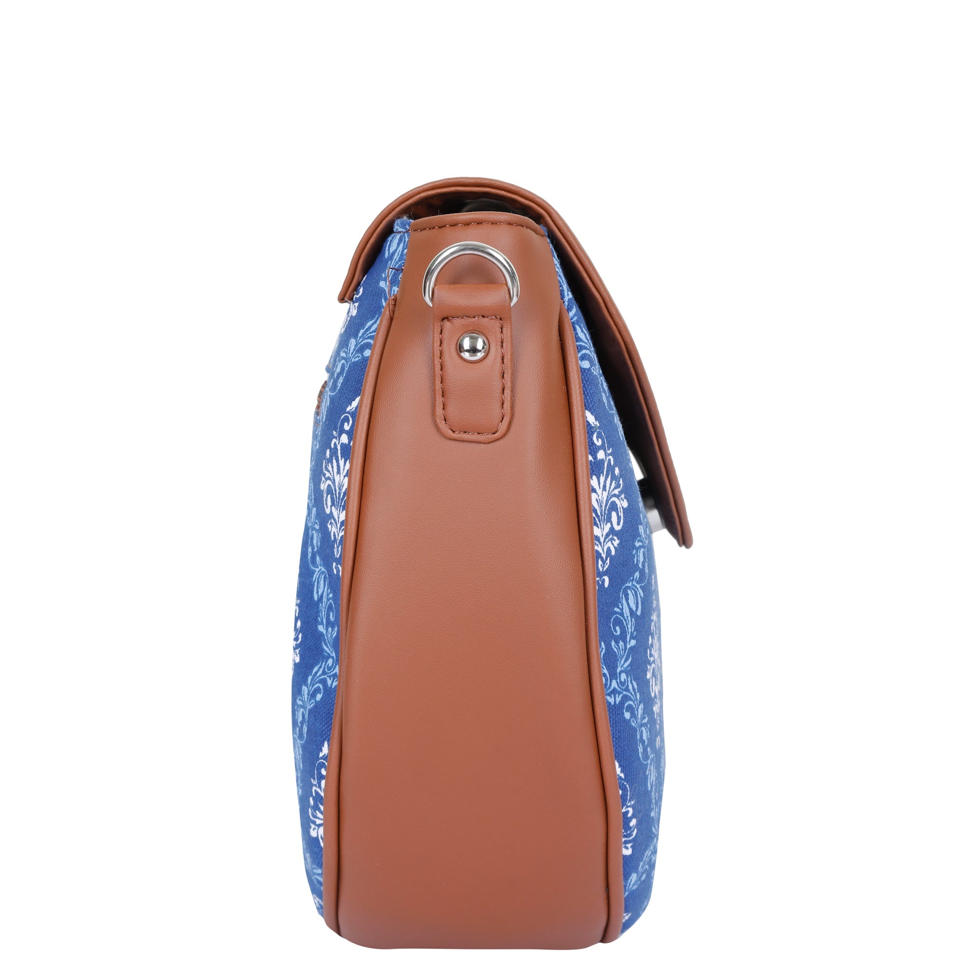 Sishka Blue Crossbody Sling Bag – Canvas Purse with Adjustable Strap for Women