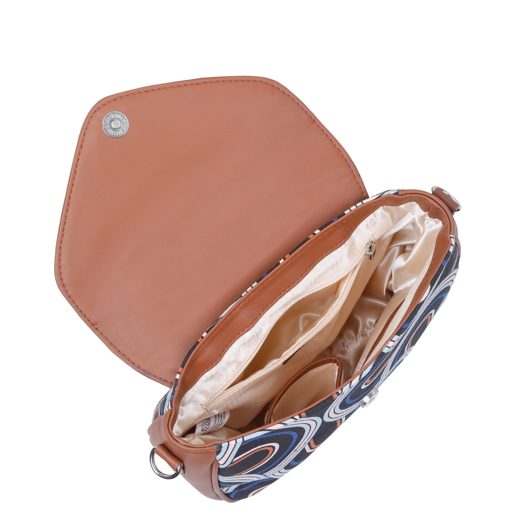 Sishka Abstract Crossbody Sling Bag – Canvas Shoulder Purse For Women
