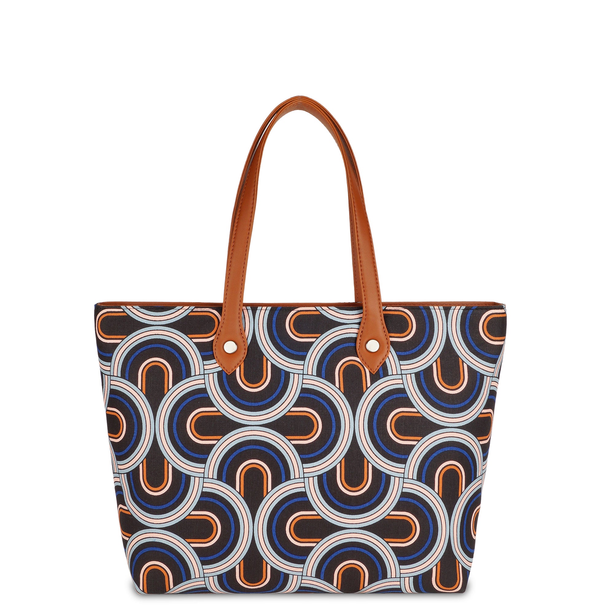 Monochrome Handcrafted Printed Tote Bag for Women – Shoulder Purse & Satchel
