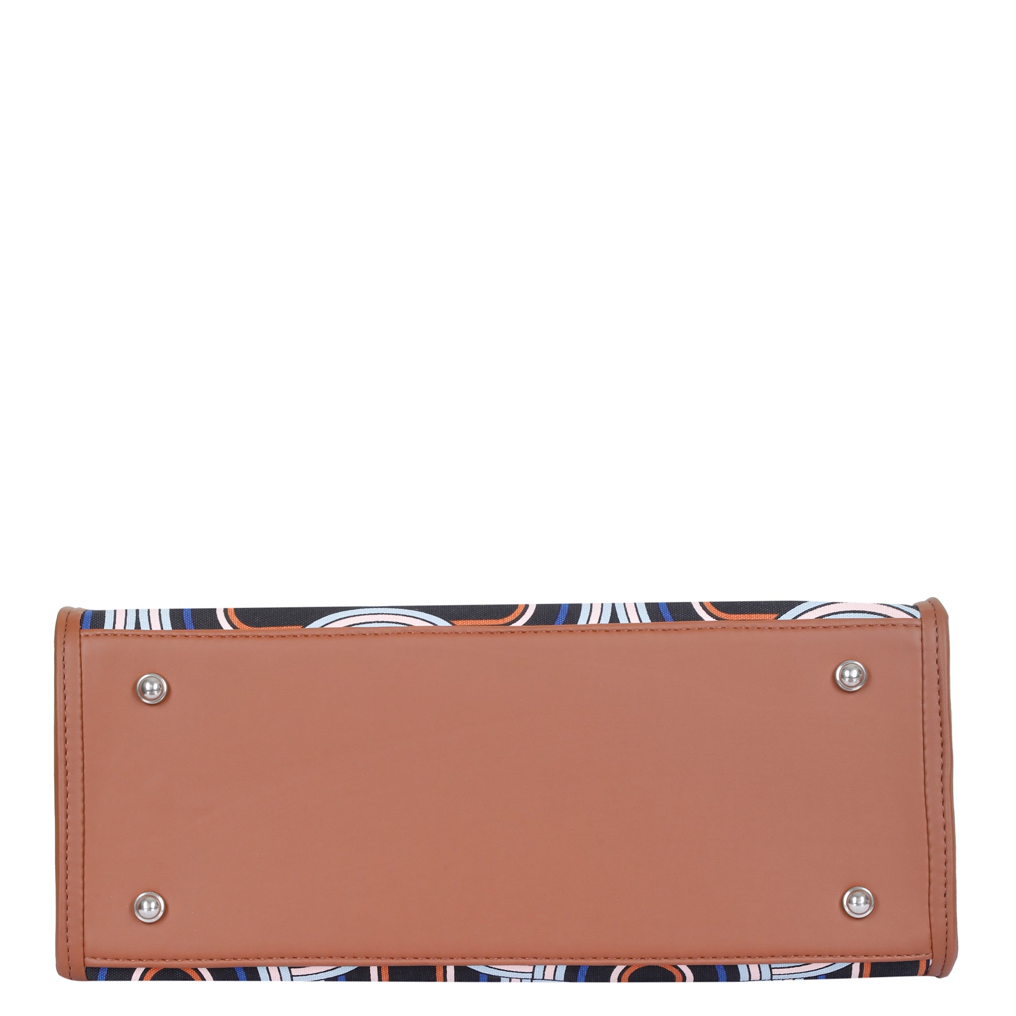 Abstract Handcrafted Printed Laptop Bag – Stylish Satchel for Women’s Work & Travel Use