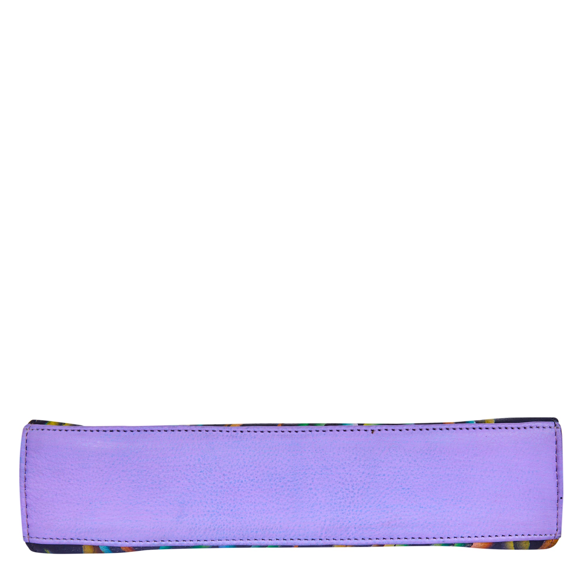 Nature’s Elegance Hand-Painted Bug & Grass Leather Crossbody Bag