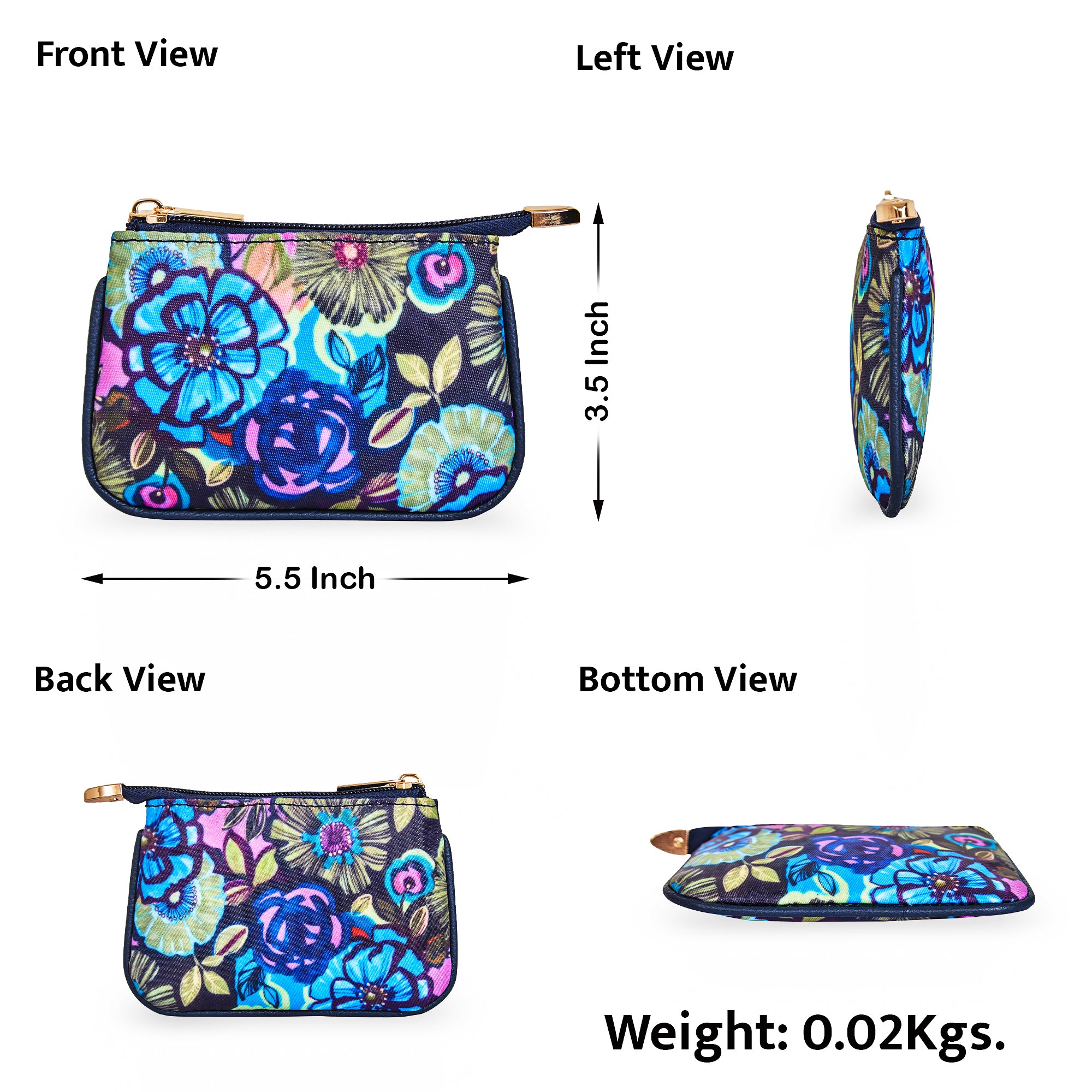 Stylish Travel Coin Pouch for Women with Leather Accents