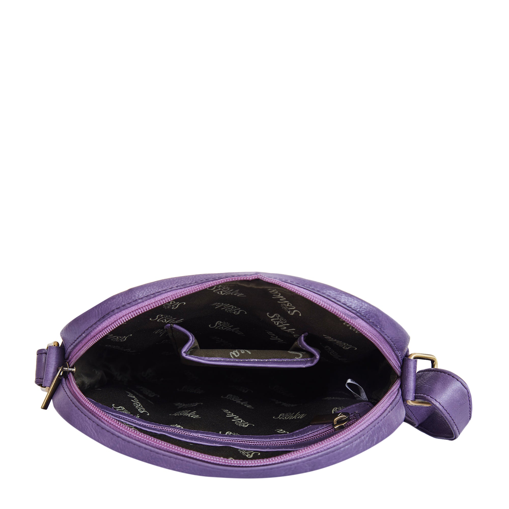 Magnifique Ocean-Themed Hand-Painted Leather Crossbody Bag
