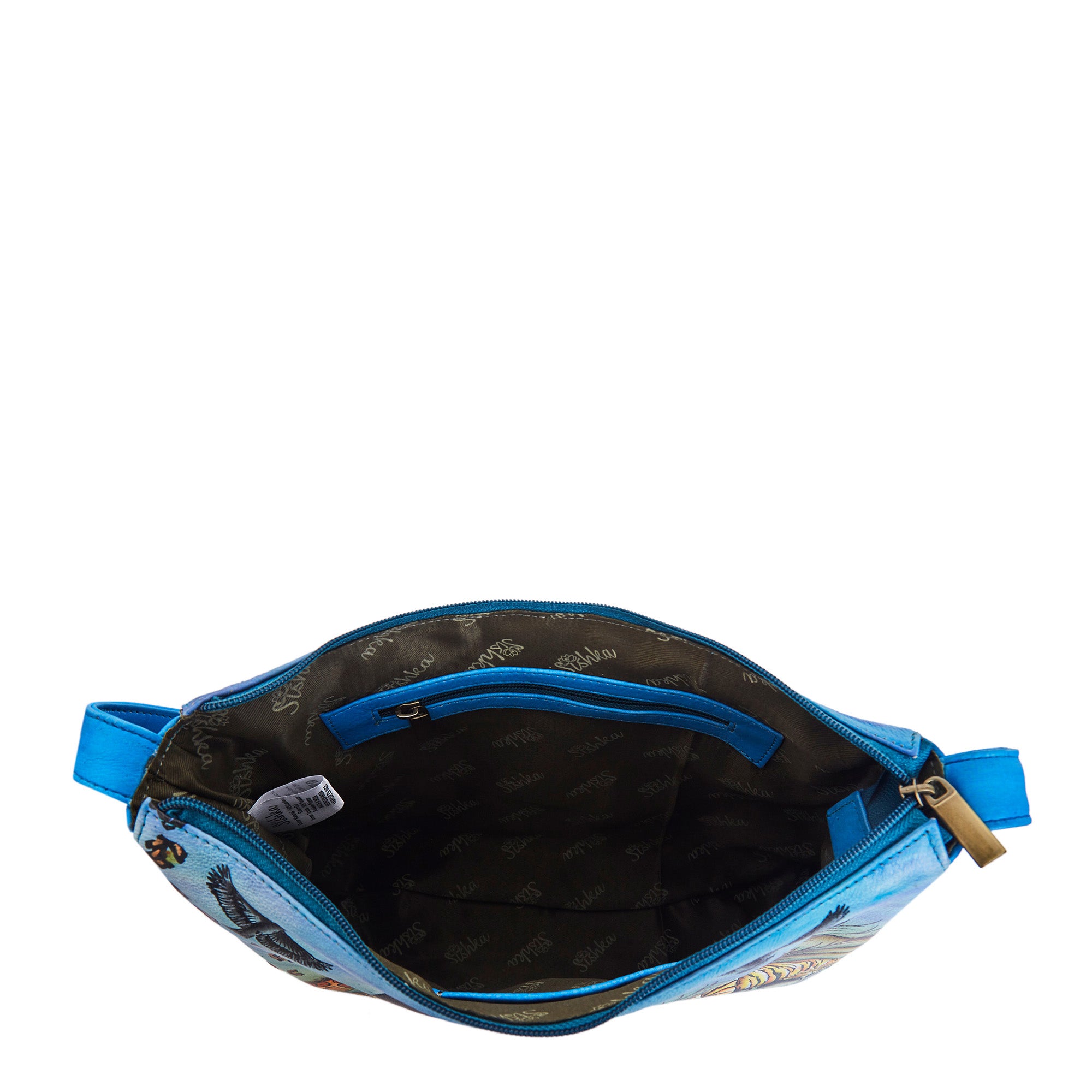 Women's Hand Painted Leather Hobo Bags with Animal Prints