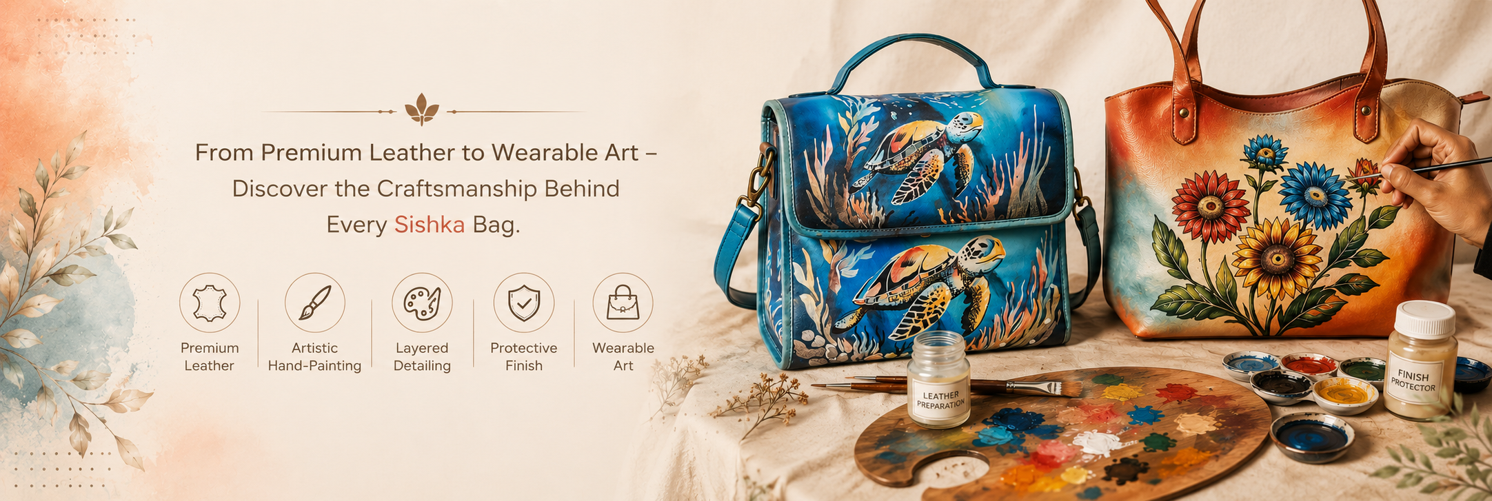 How Are Hand-Painted Leather Bags Made?