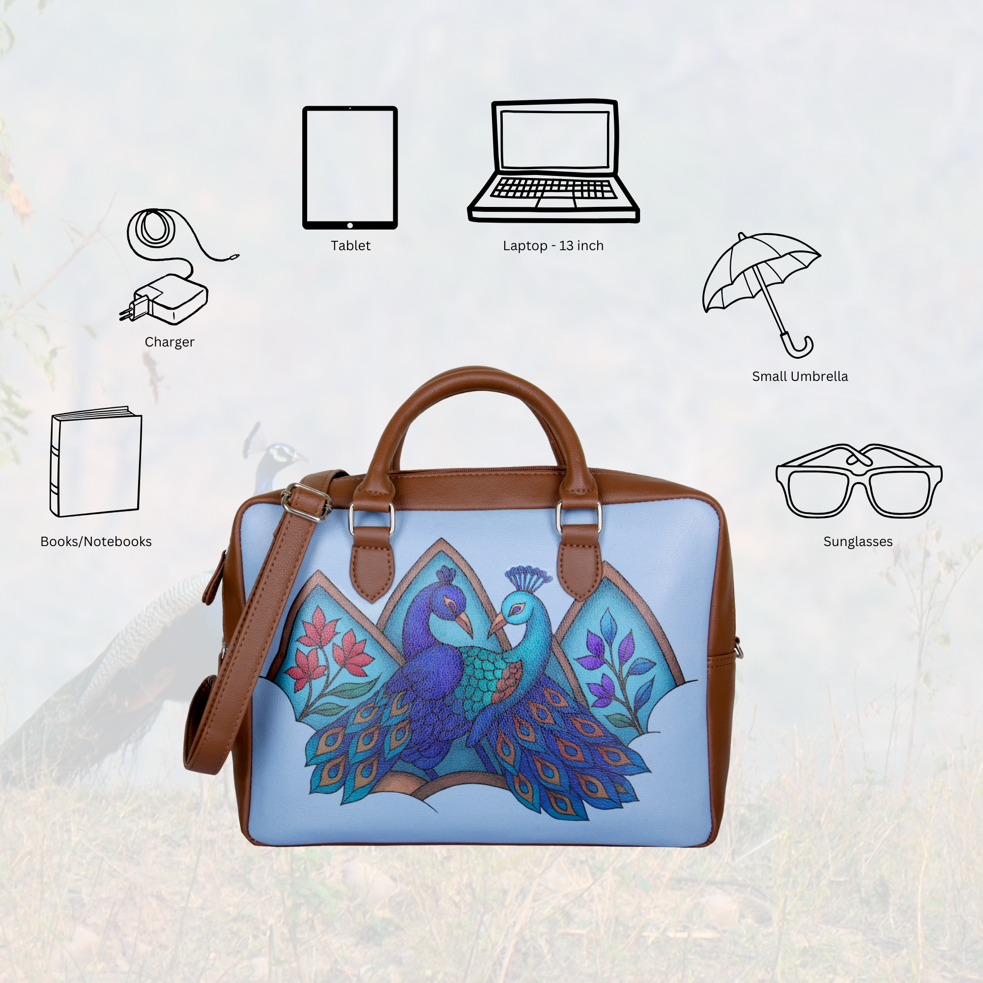 Women's Leather Crossbody Bag with Top Handle – Versatile Printed  Shoulder, Tote & Business Handbag – Work, Travel & Daily Use