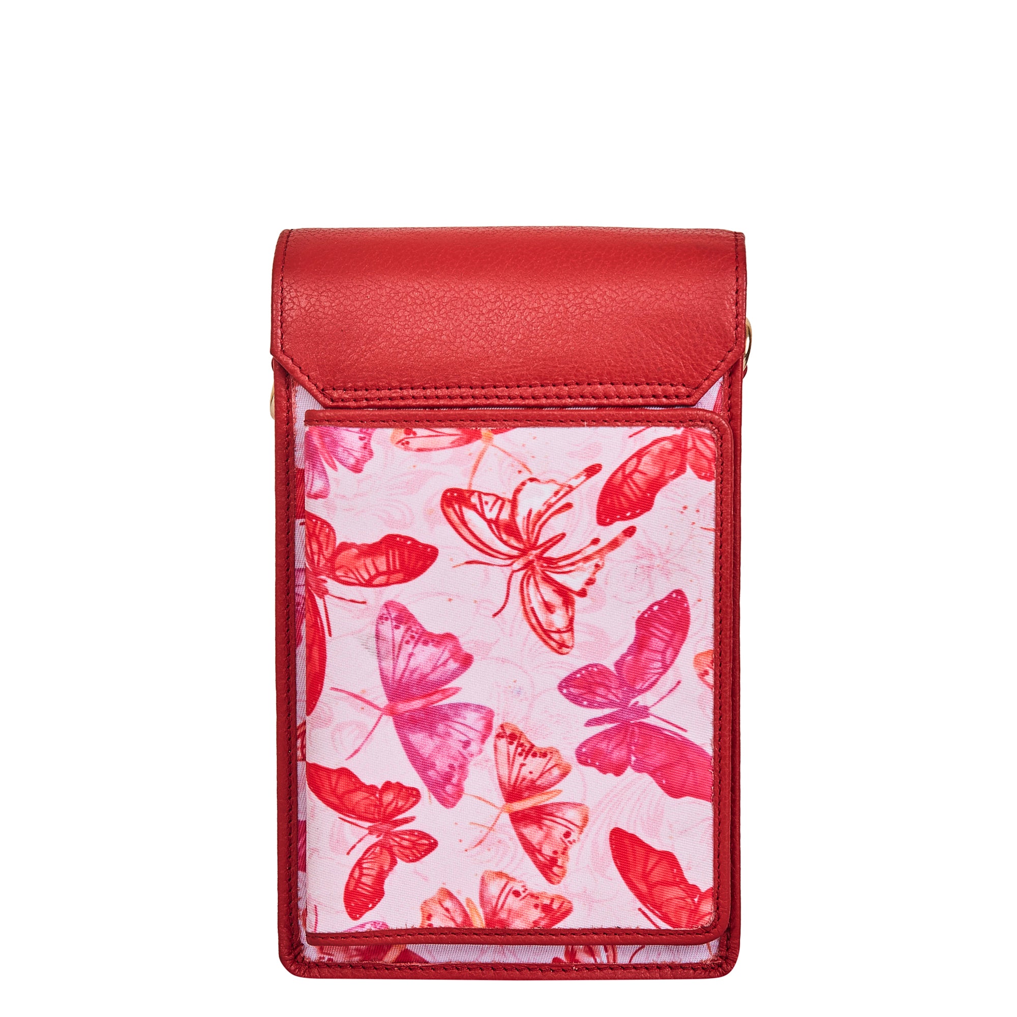Butterfly Cell Phone Crossbody Wallet for Women’s Unique Leather Style