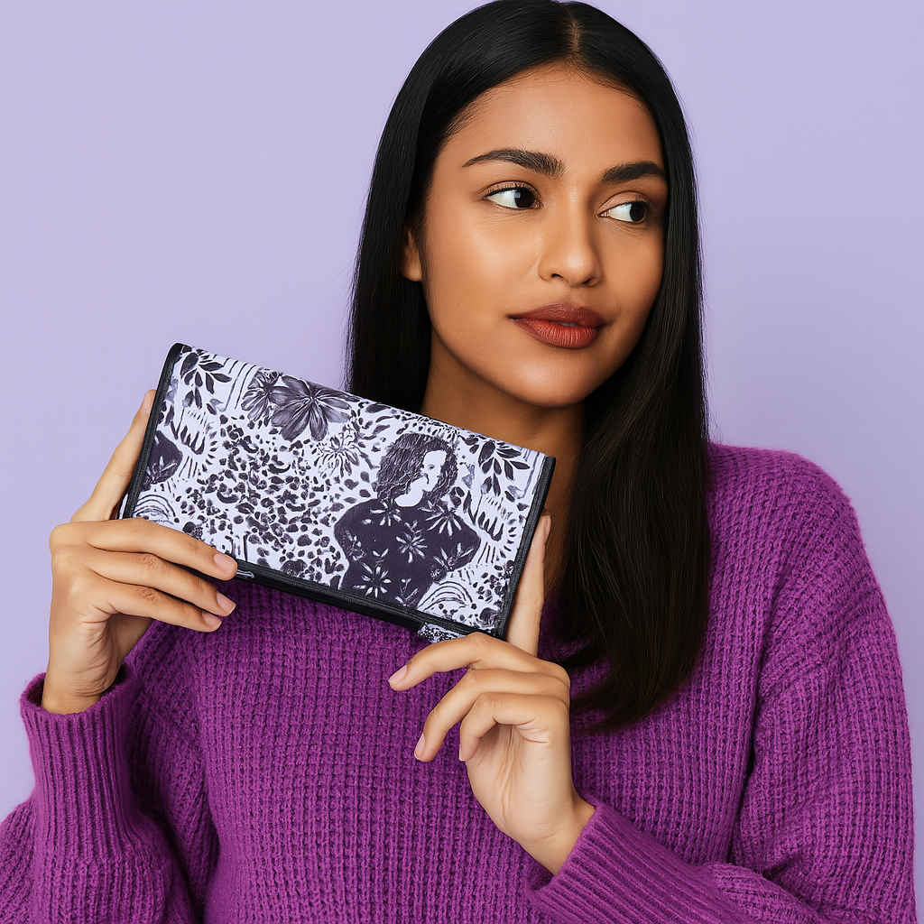 Women’s Printed Nylon Fabric  4-Pcs Combo Set –Hobo Bag, Wallet, Mobile Crossbody Wallet & Jewellery Pouch for Daily Use