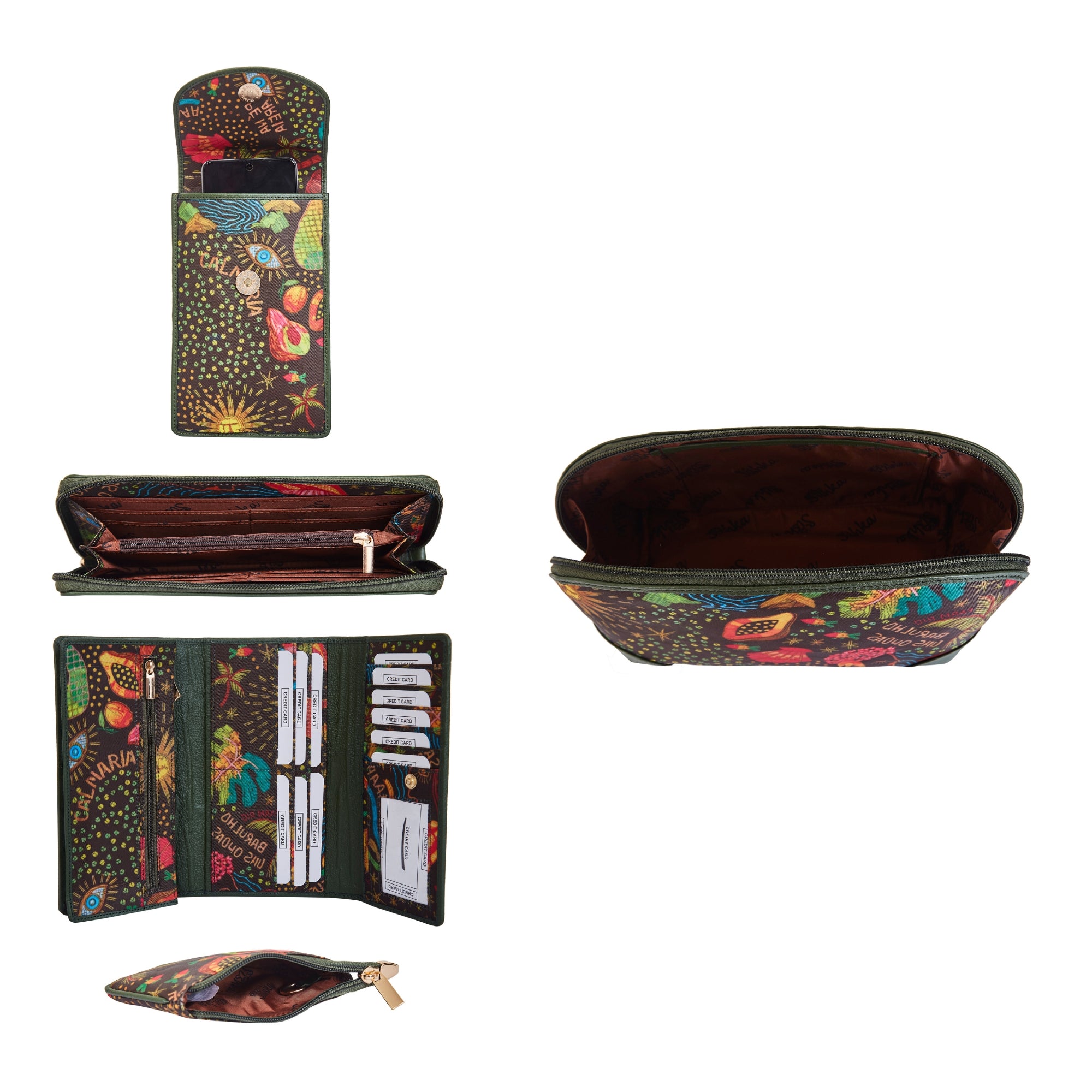 women-s-printed-fabric-combo-set-wallet-wristlet-wallet-phone-crossbody-cosmetic-coin-pouch-daily-use-gifts