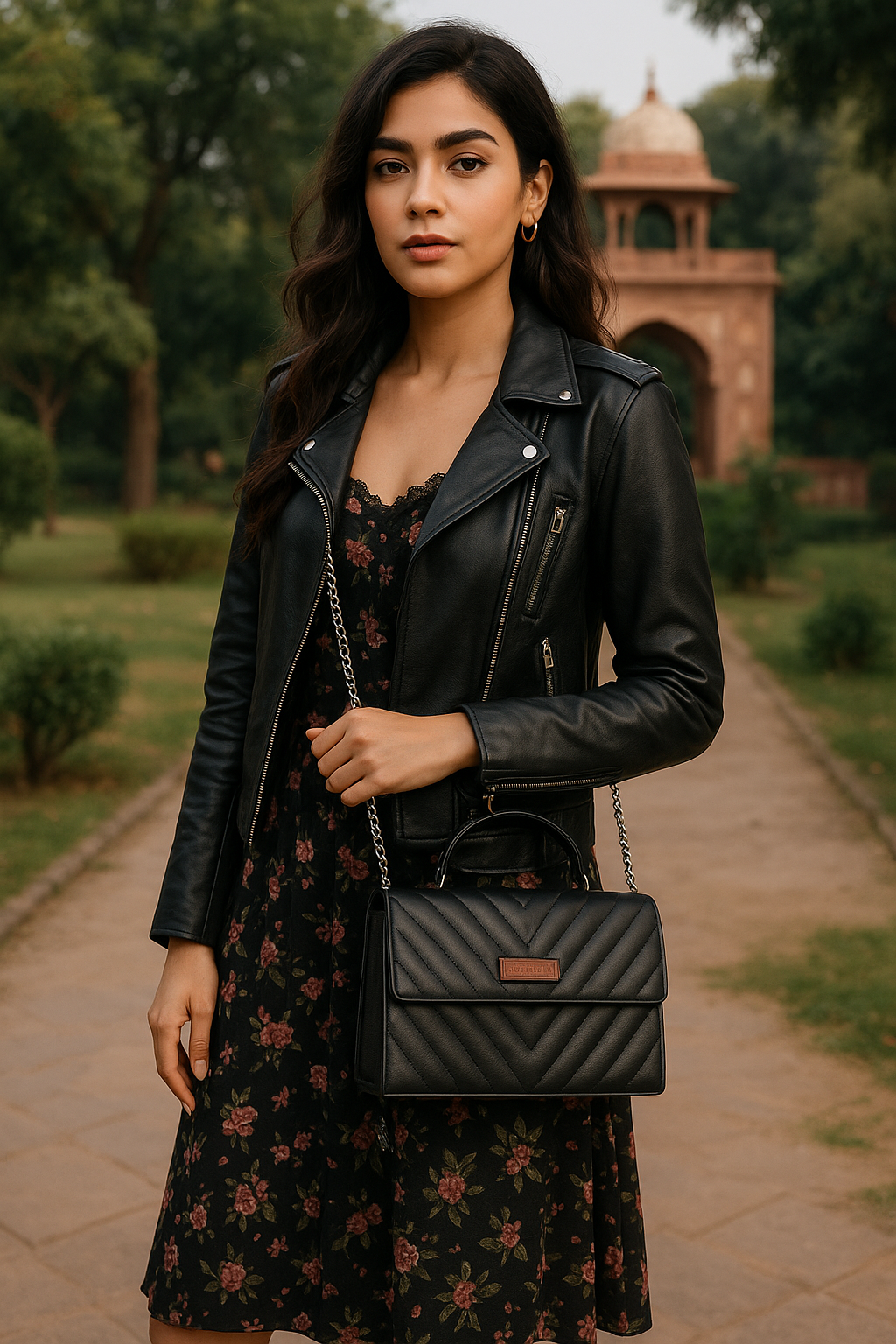 Sishka Black Crossbody Sling Bag for Women – Stylish Vegan Leather Shoulder Purse with Back Zip