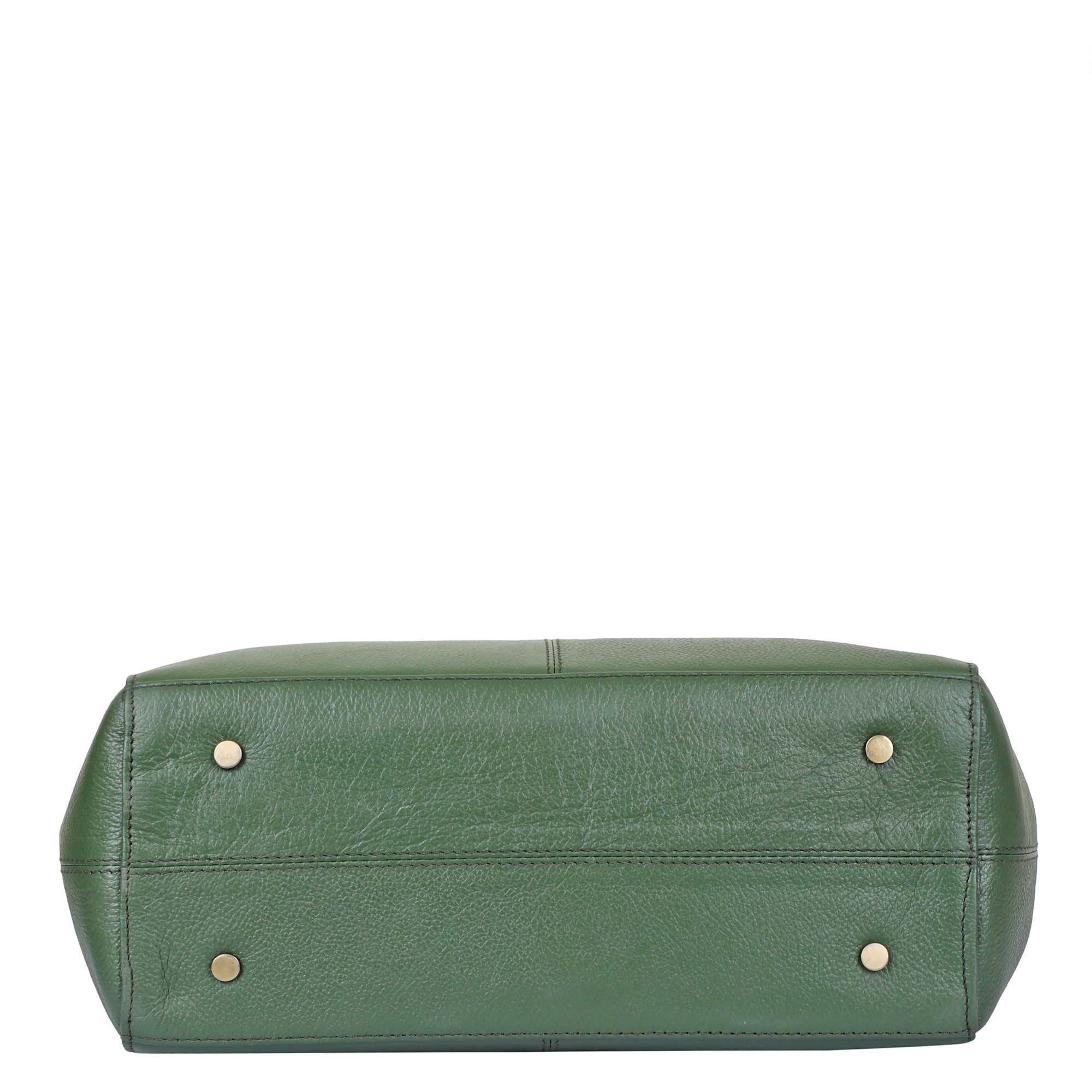 Olive Tote Bag for Women  | Sishka Elegant Genuine Leather Satchel, Stylish Top Handle Shoulder Handbag, Spacious Ladies Purse Perfect for Office, Parties, Trips & Daily Use (H 12" x W 15.25" x D 4.75")
