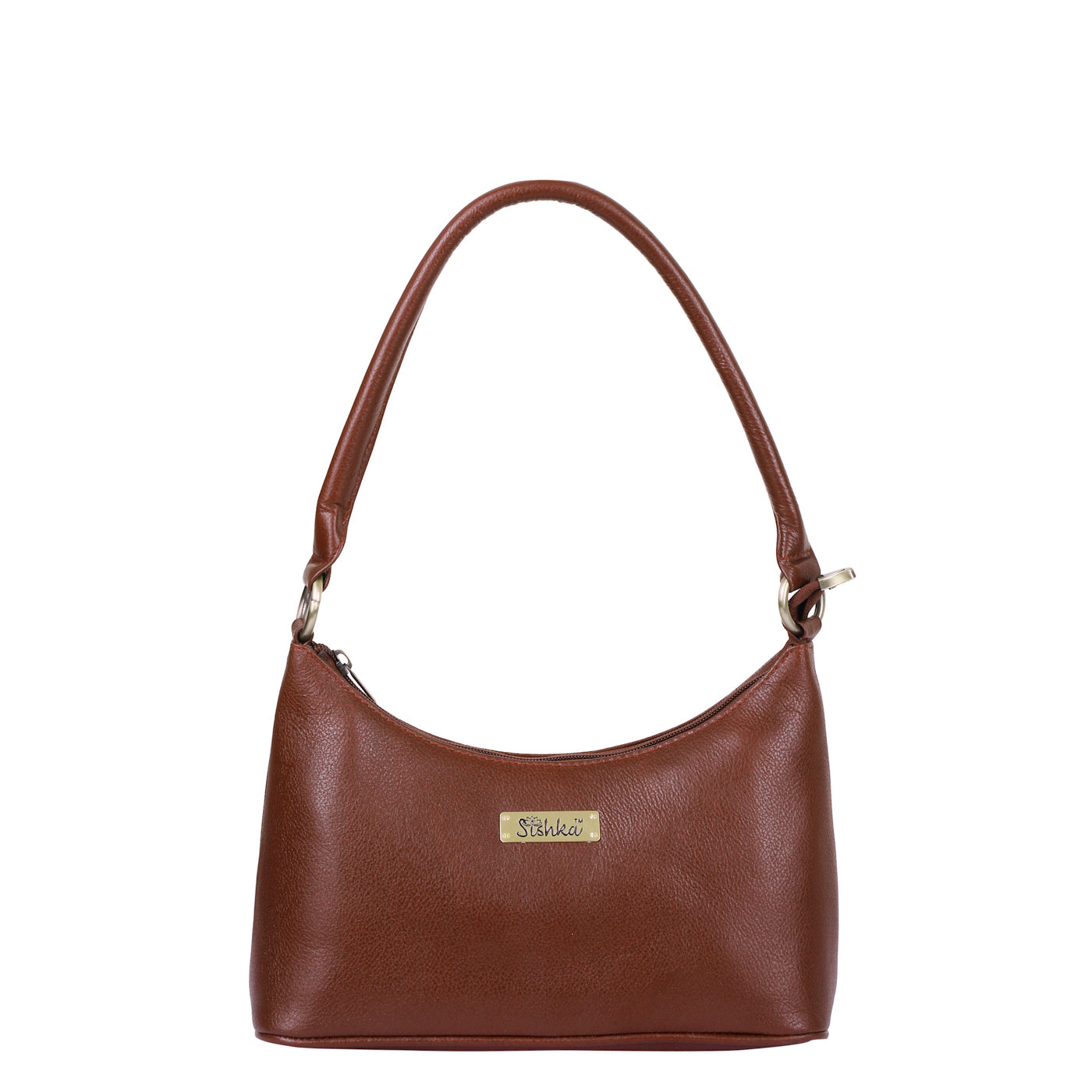 Sishka Brown Genuine Leather Hobo Bag – Versatile Crossbody Purse, Soft Leather Satchel, Stylish Tote Shoulder Handbag for Women (H 7.25" x W 10.5" x D 4.25").