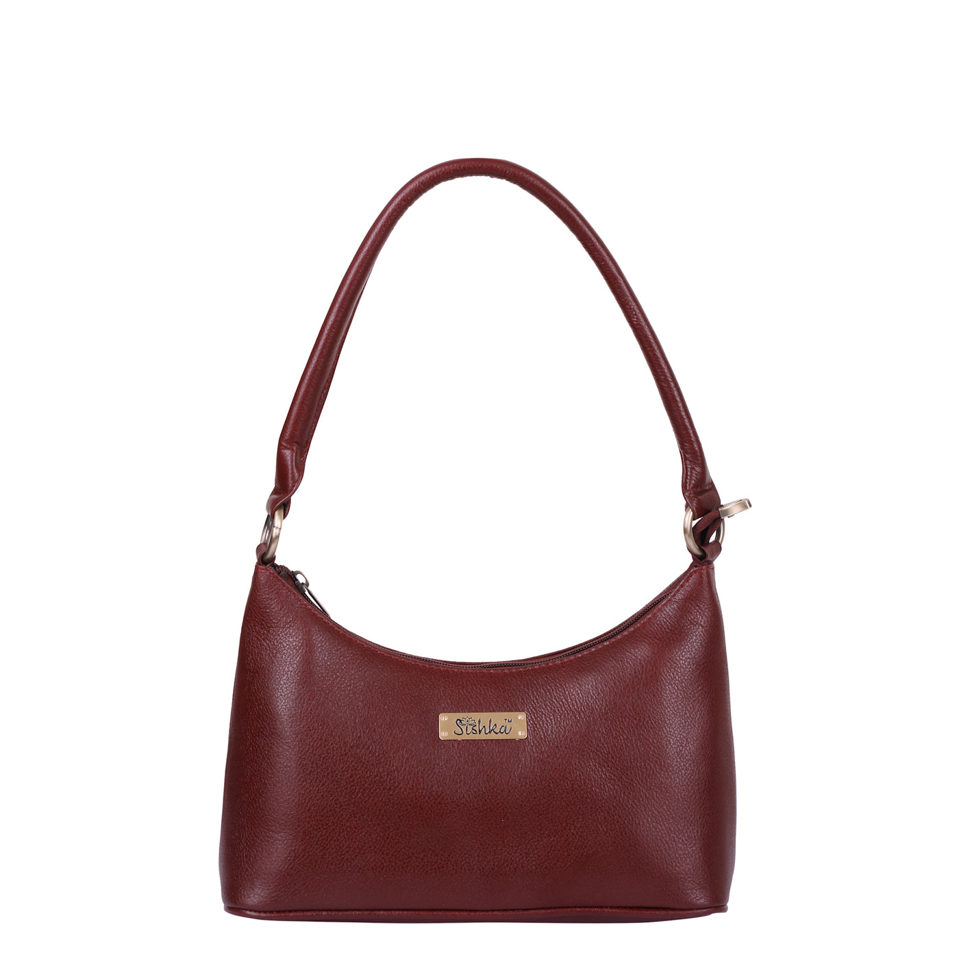 Sishka  Genuine Leather Hobo bag – Fashionable Tote Shoulder Bag, Soft Leather Satchel, Versatile Crossbody Handbag for Women- Cherry Red (H 7.25" x W 10.5" x D 4.25")