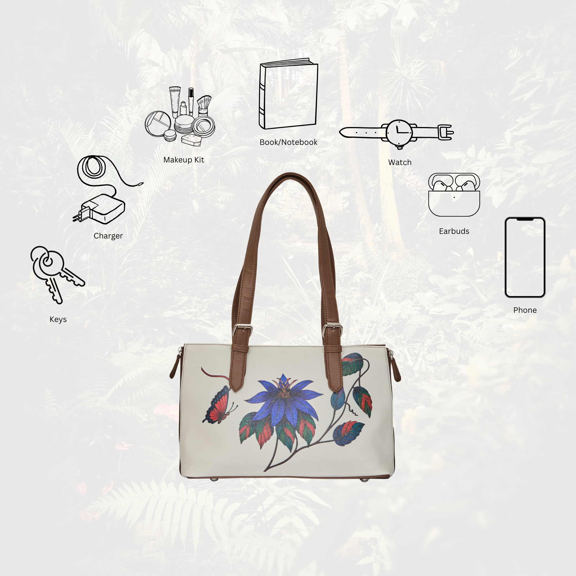 Tote Bag for Ladies'– Stylish Women's Printed Leather Shoulder, Handbag & Top Handle Purse – Travel, Work & Daily Use