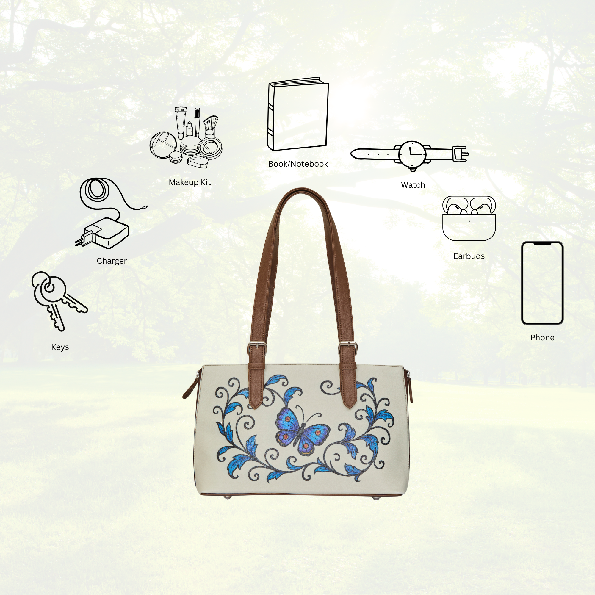 Tote Bag for Ladies'– Stylish Women's Printed Leather Shoulder, Handbag & Top Handle Purse – Travel, Work & Daily Use