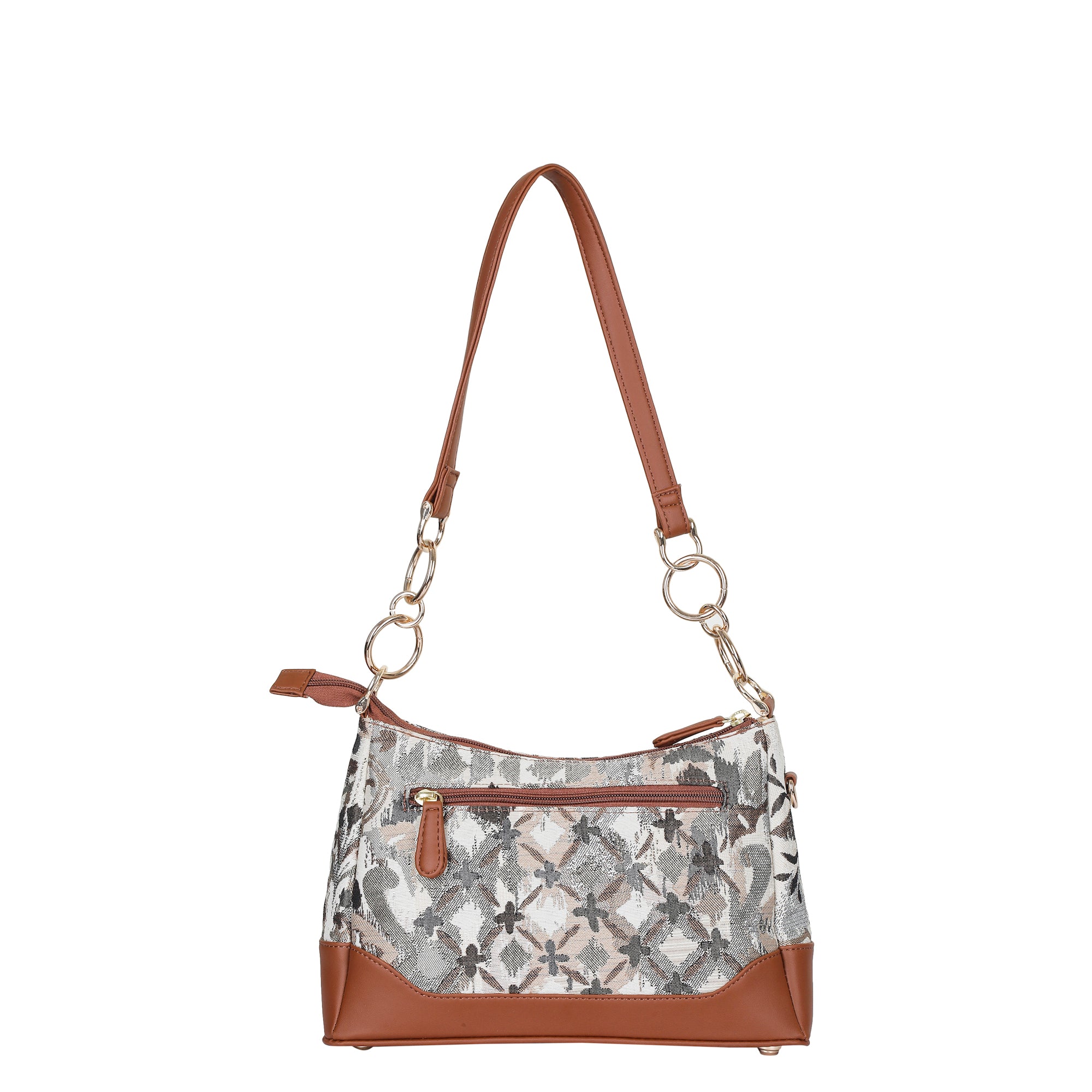 Women’s Abstract Pattern Tapestry Shoulder Bag – Modern Tote & Sling Satchel Purse with Vegan Leather Handle for Daily Use
