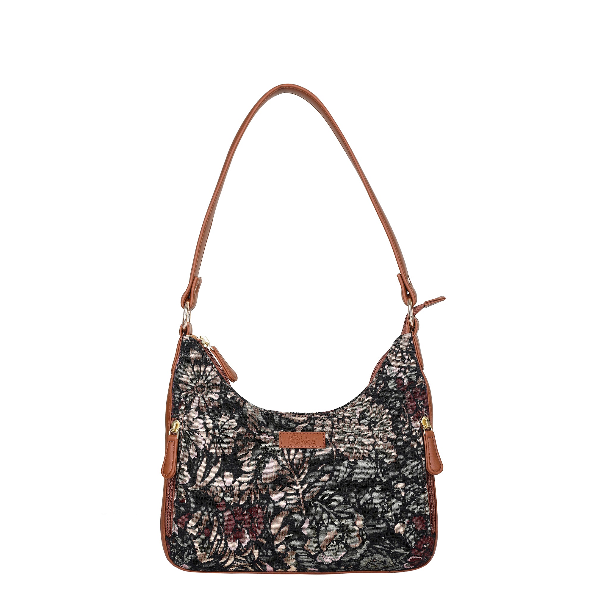 Women’s Vintage Tapestry Hobo Shoulder Bag – Vegan Leather Sling Satchel with Top Handle for Daily Use & Travel