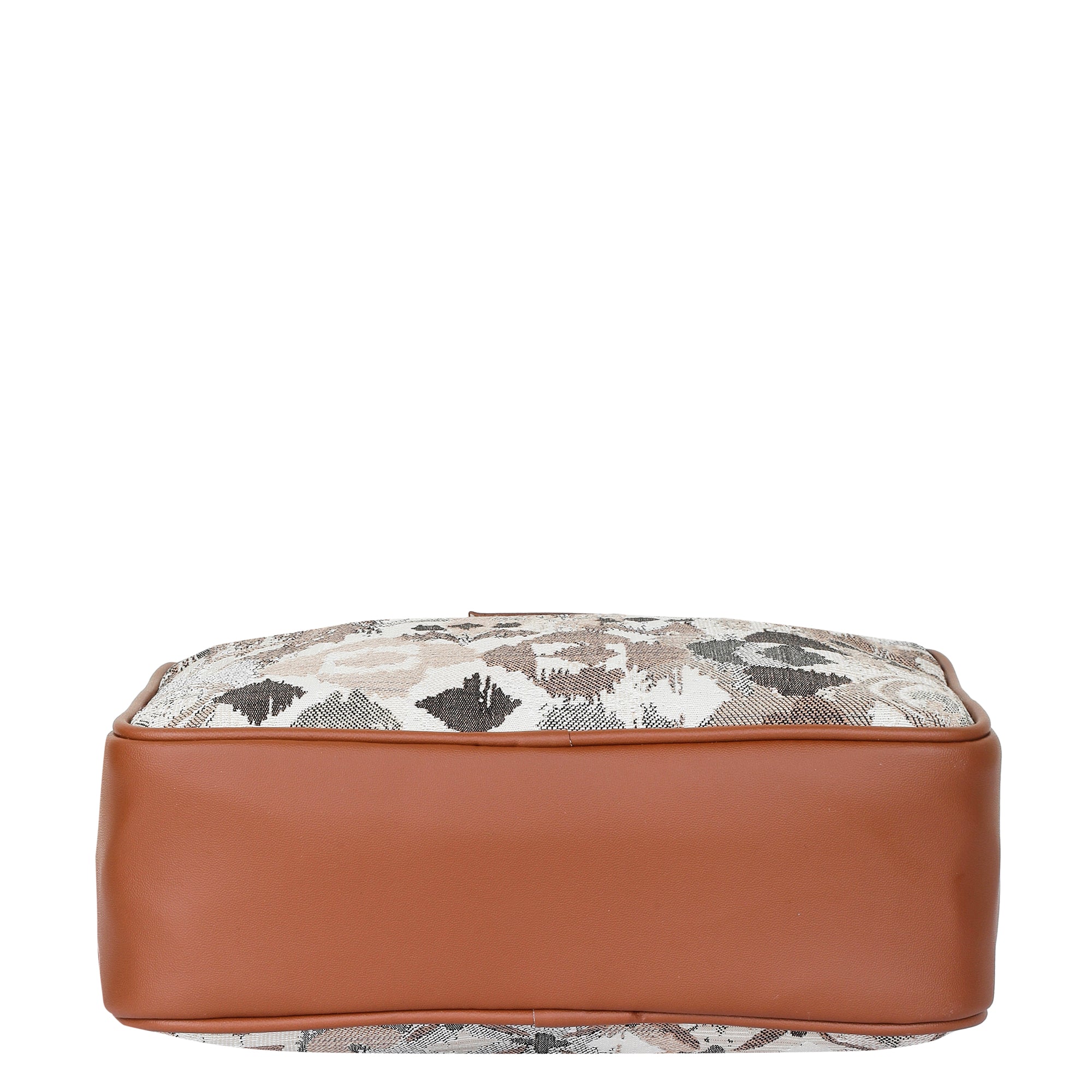 Women’s Abstract Pattern Tapestry Messenger Satchel – Vegan Leather Crossbody Bag with Detachable Strap for Casual & Daily Wear