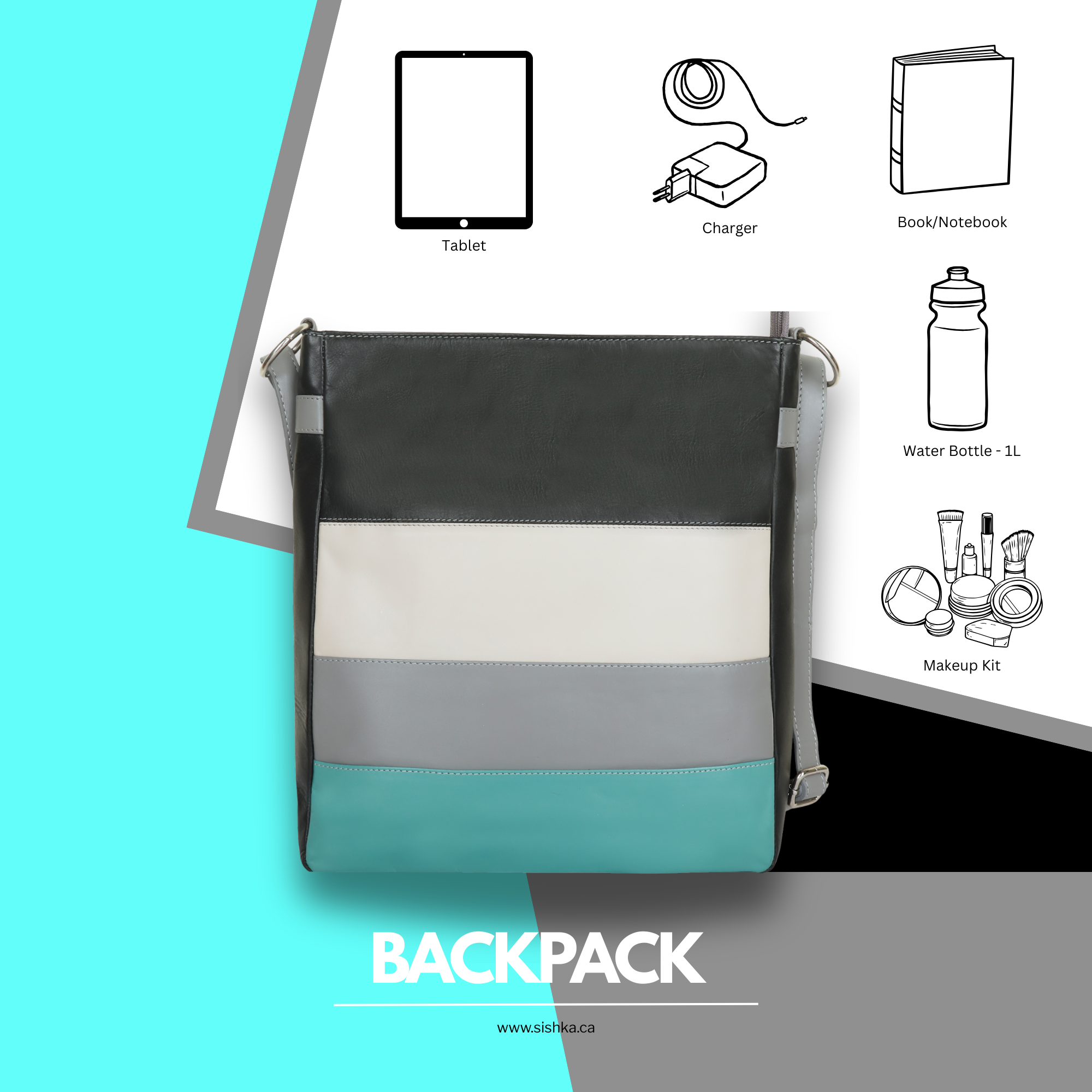 Women's Genuine Leather Backpack, Ladies Daypack for Travel, Work, Gifting