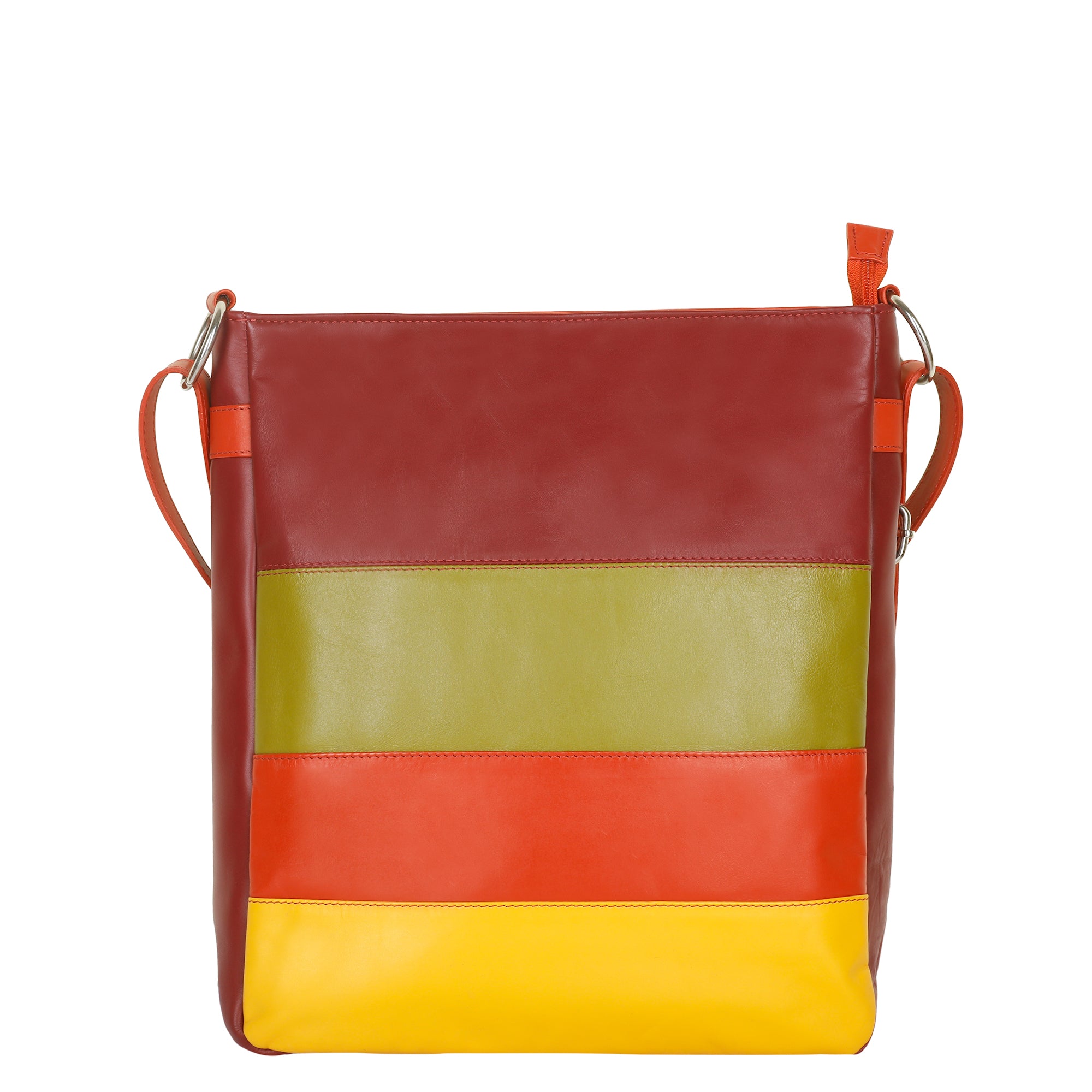 Genuine Leather Multicolour Backpack, Daypack for Women- Travel, Work, Gifting