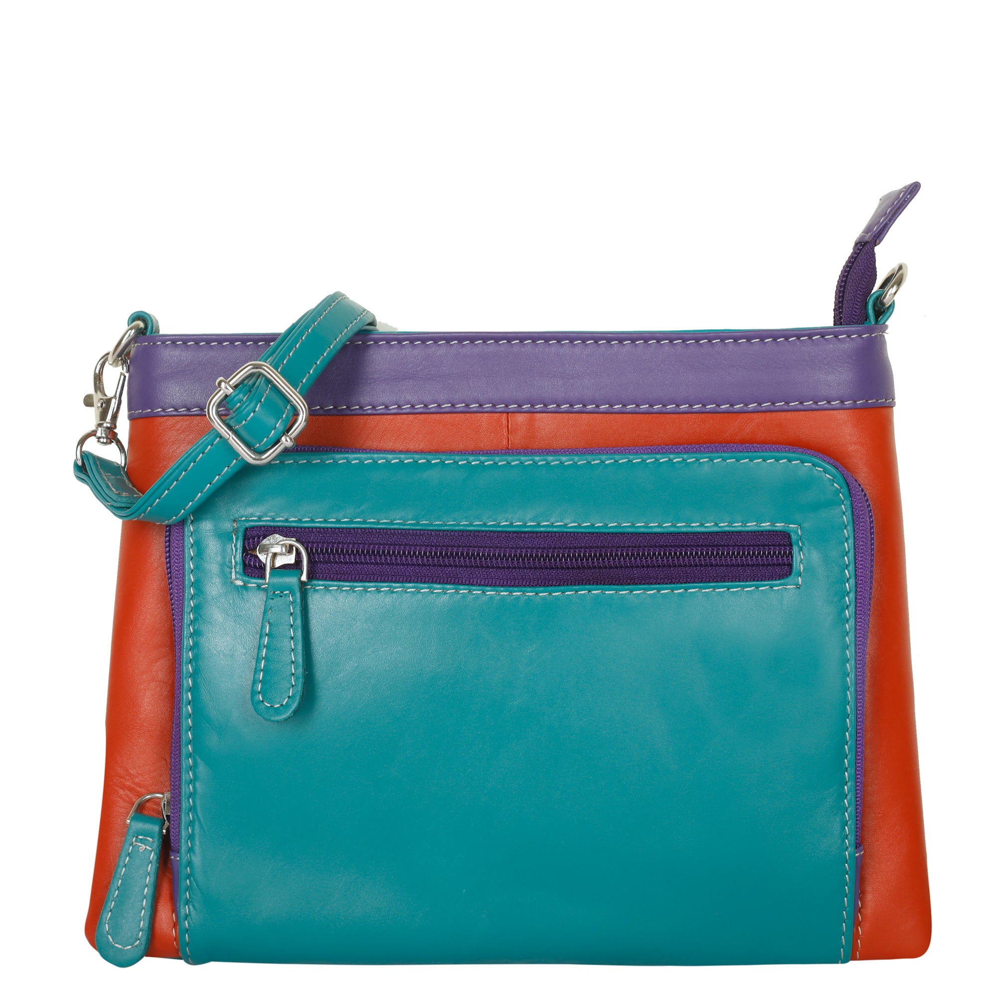 Genuine Leather Women’s Crossbody Sling Bag – Multicolour Shoulder Purse– Ladies Travel Bag for Work, Shopping & Casual Outings