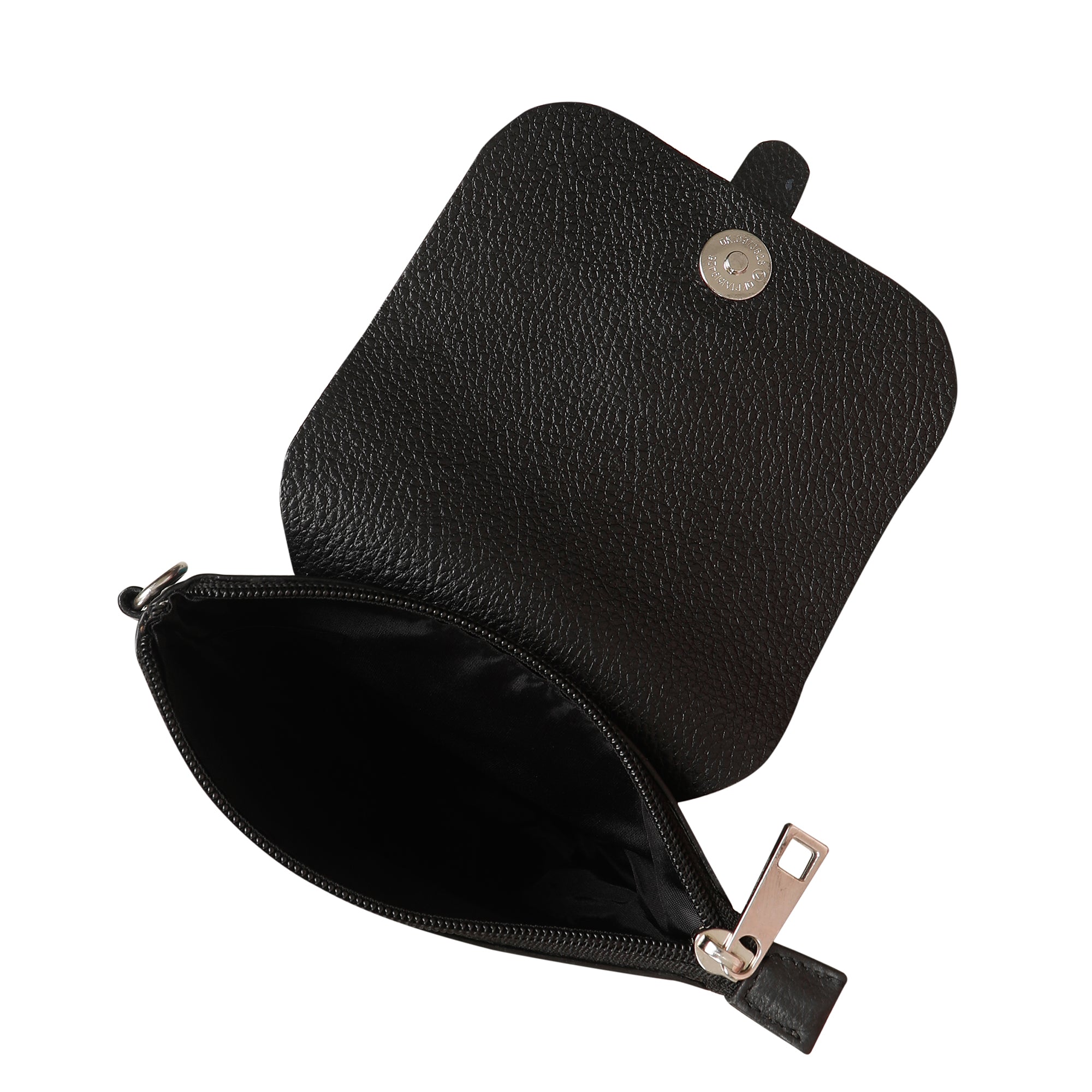 Leather Black Messenger Bag for Men & Women –Small Crossbody Shoulder Bag, Side Sling Bag for Travel, Work & Daily Use