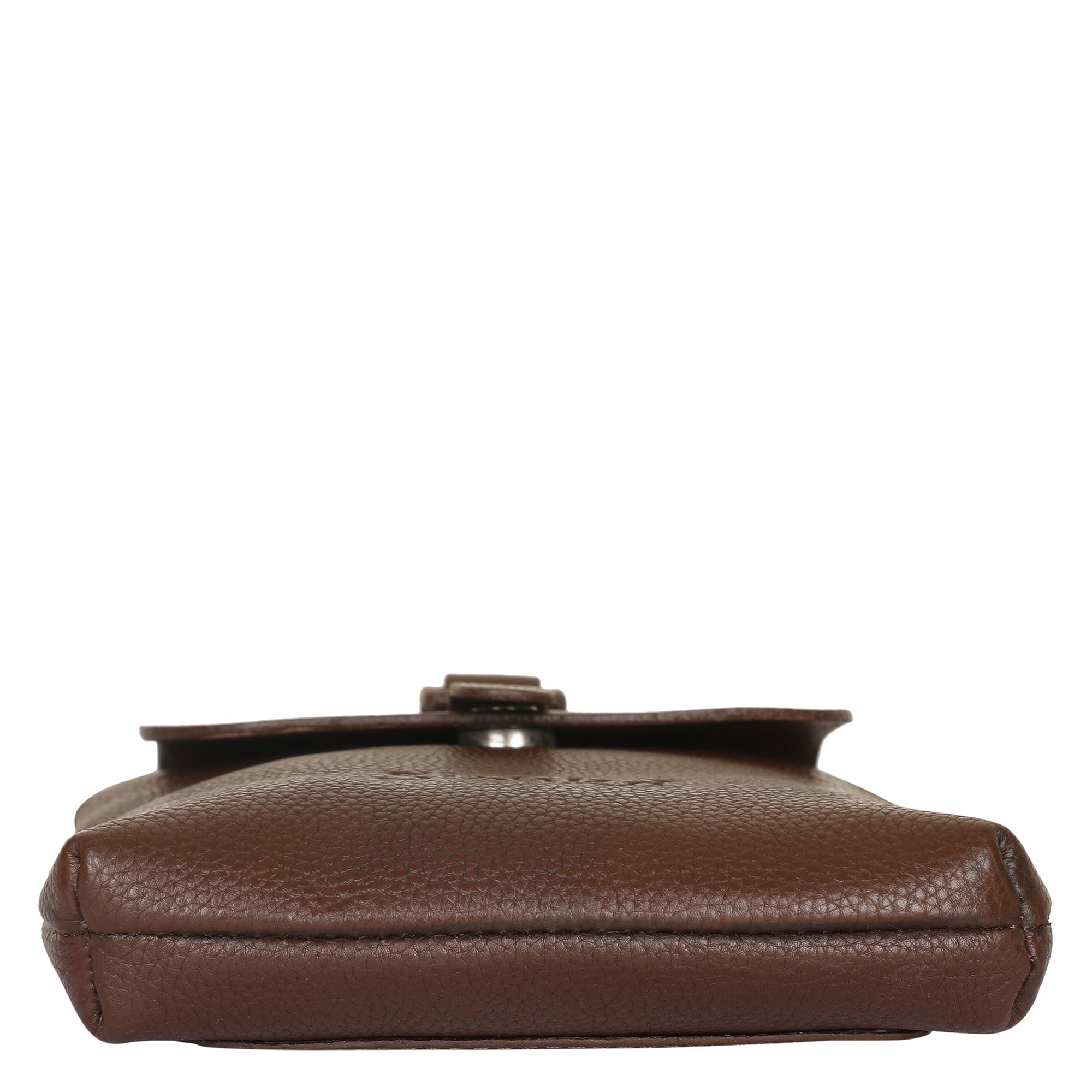 Leather Light Brown Messenger Bag for Men & Women –Small Crossbody Shoulder Bag, Side Sling Bag for Travel, Work & Daily Use