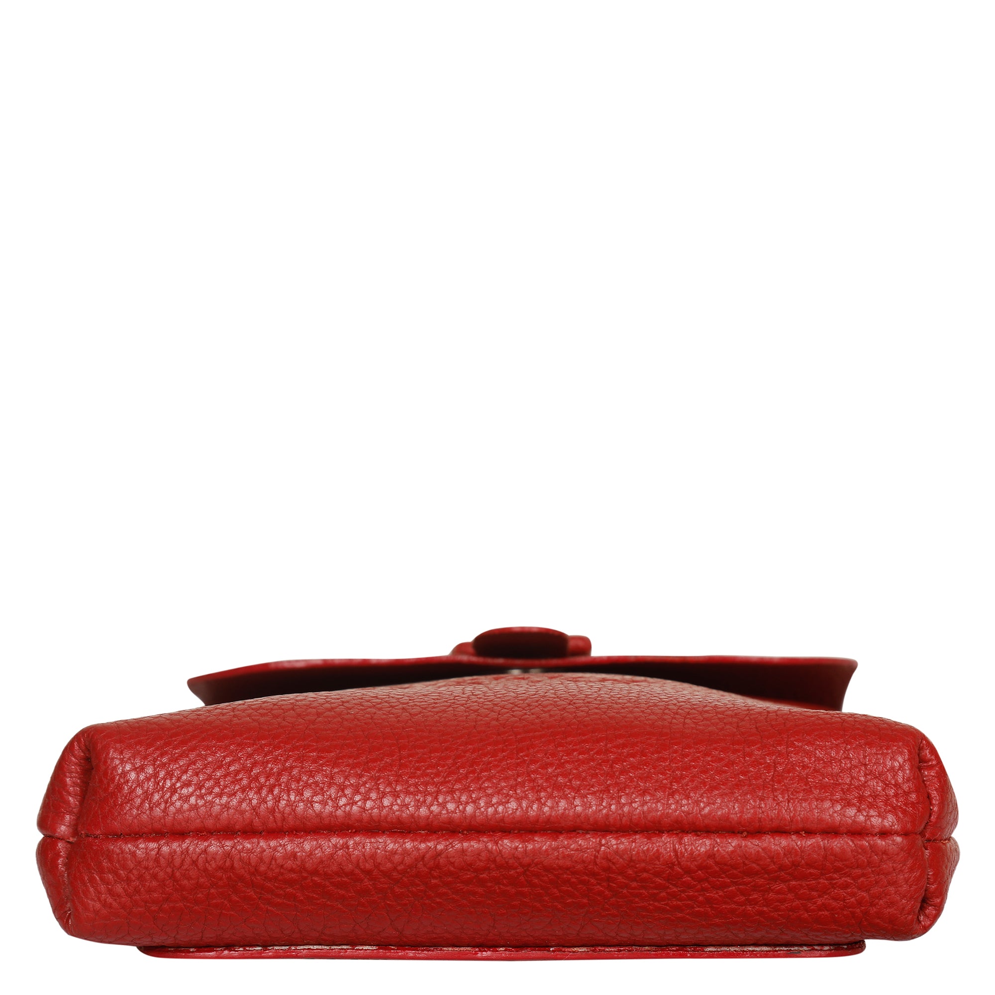 Leather Red Messenger Bag for Men & Women –Small Crossbody Shoulder Bag, Side Sling Bag for Travel, Work & Daily Use