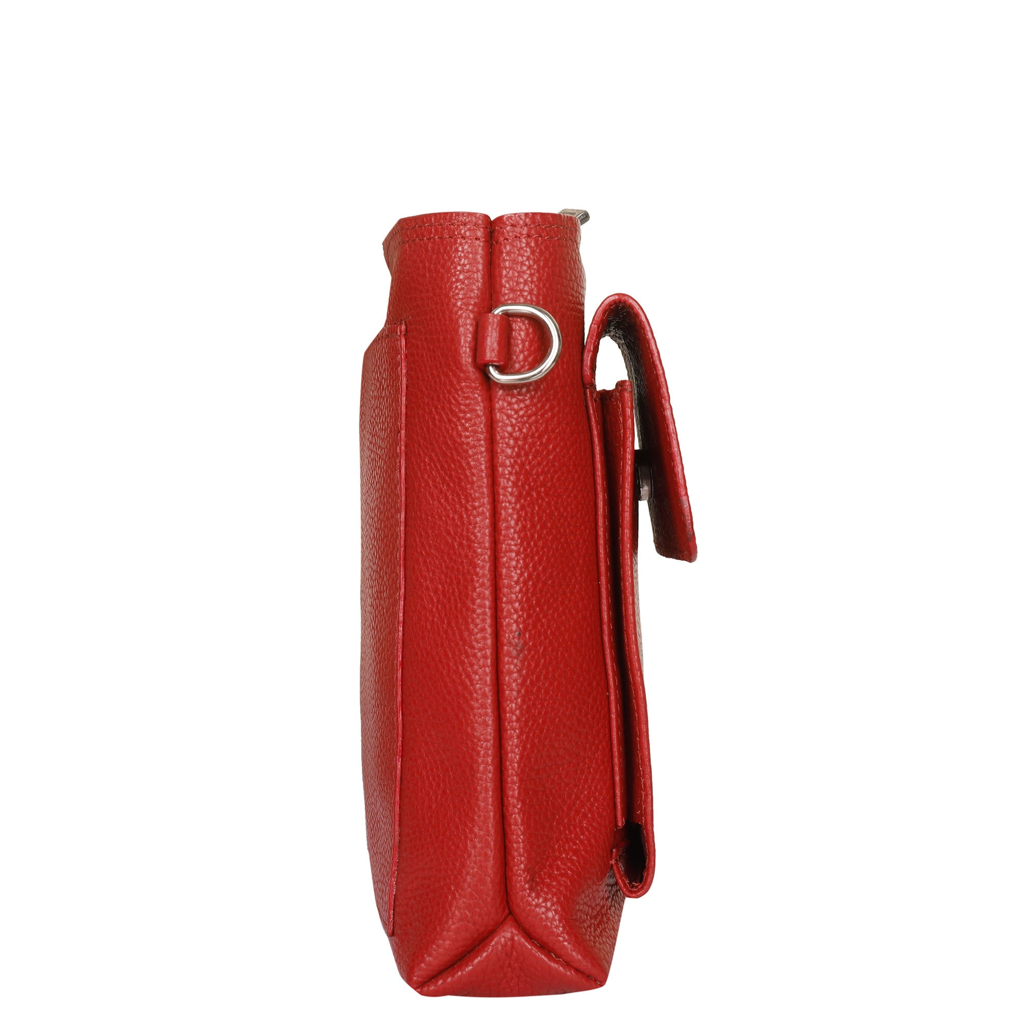 Leather Crossbody Shoulder Bag for Men & Women – Stylish Sling Messenger Bag for Work, Business, Travel & Everyday Use- Red