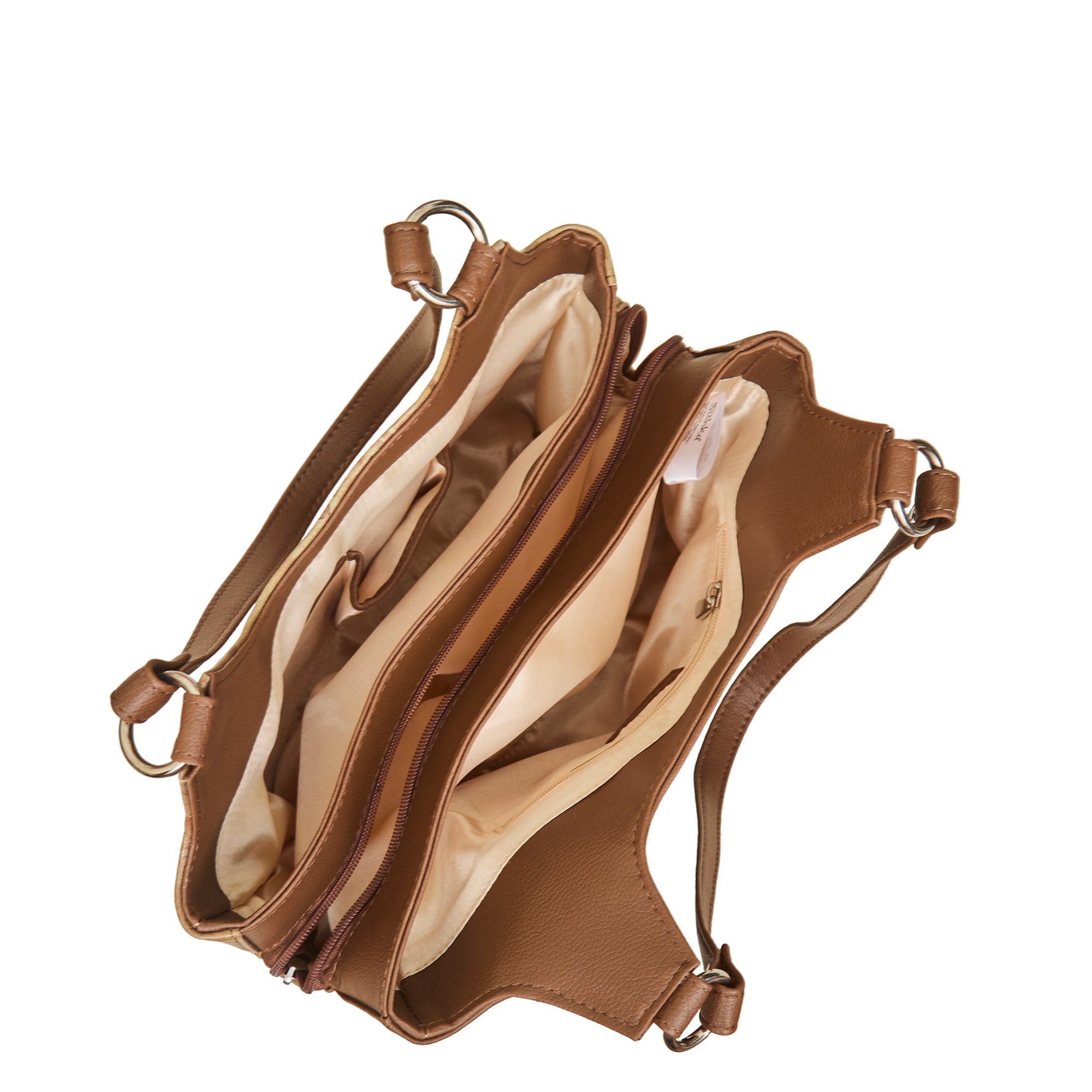 Printed Genuine Leather Shoulder Tote Bag for Women – Stylish Top Handle Handbag Purse– Travel, Office & Daily Use