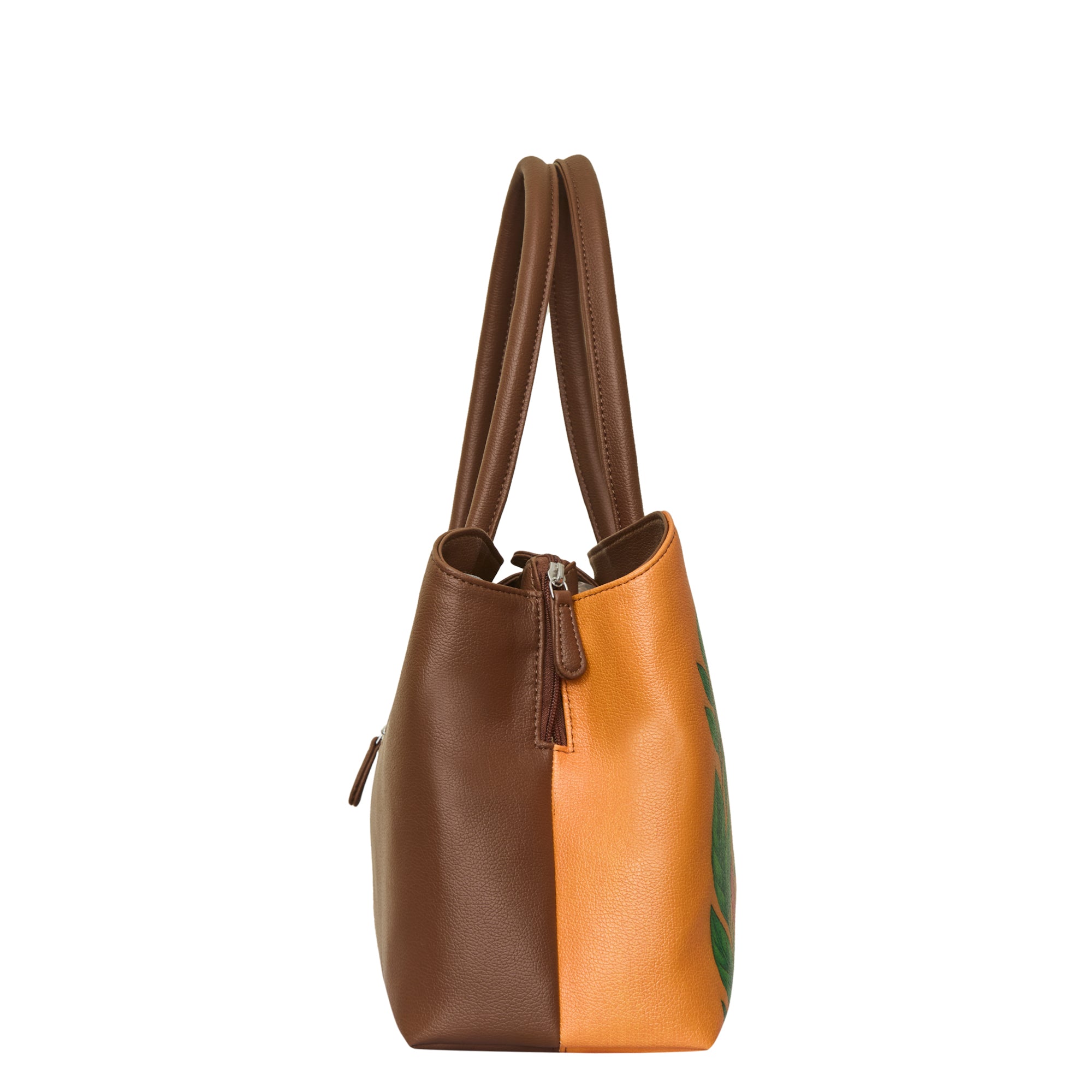 Genuine Leather Printed Carryall Tote for Women – Stylish Shoulder, Top Handle & Handbag for Ladies – Office, Work, Travel & Daily Use