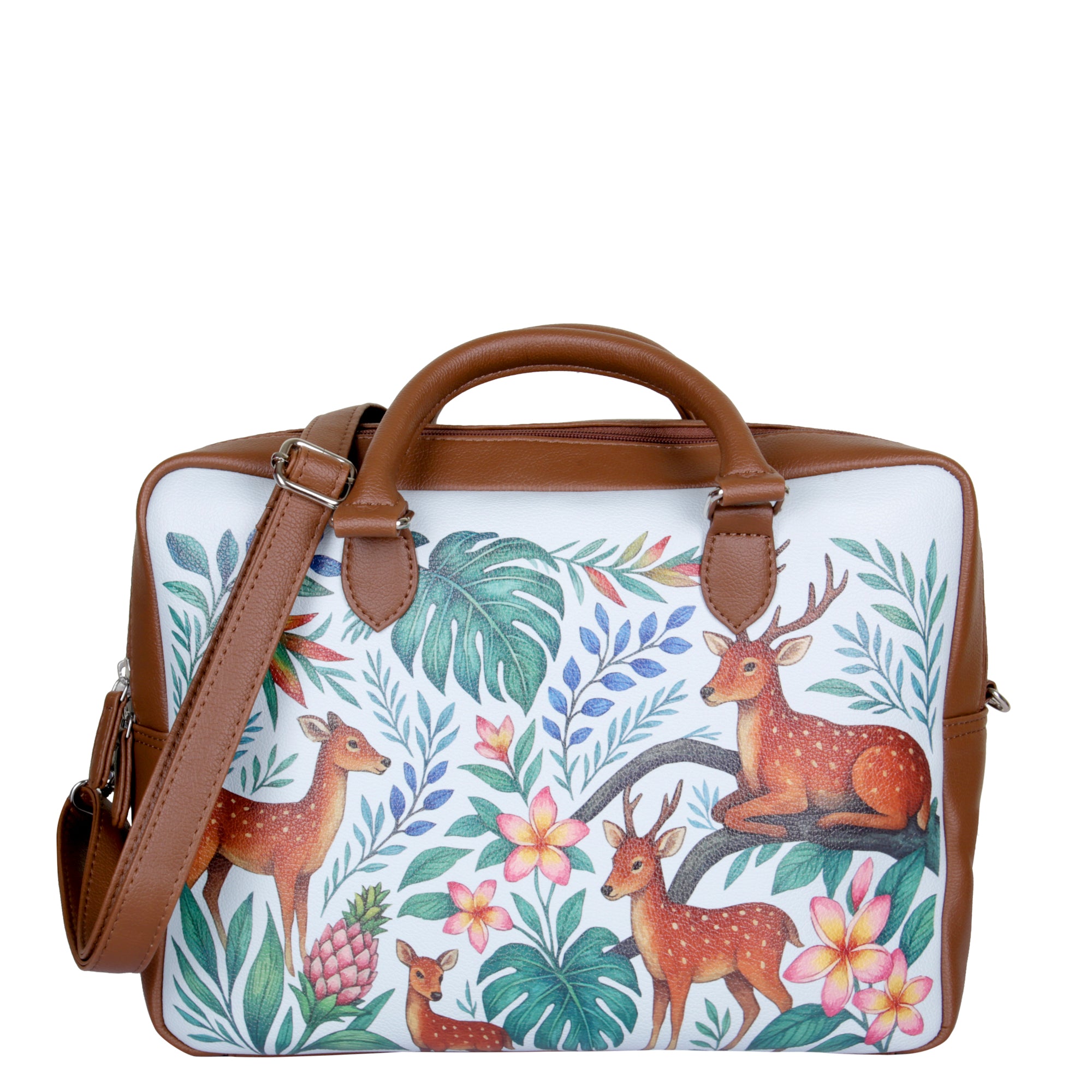 Women's Leather Crossbody Bag with Top Handle – Versatile Printed  Shoulder, Tote & Business Handbag – Work, Travel & Daily Use