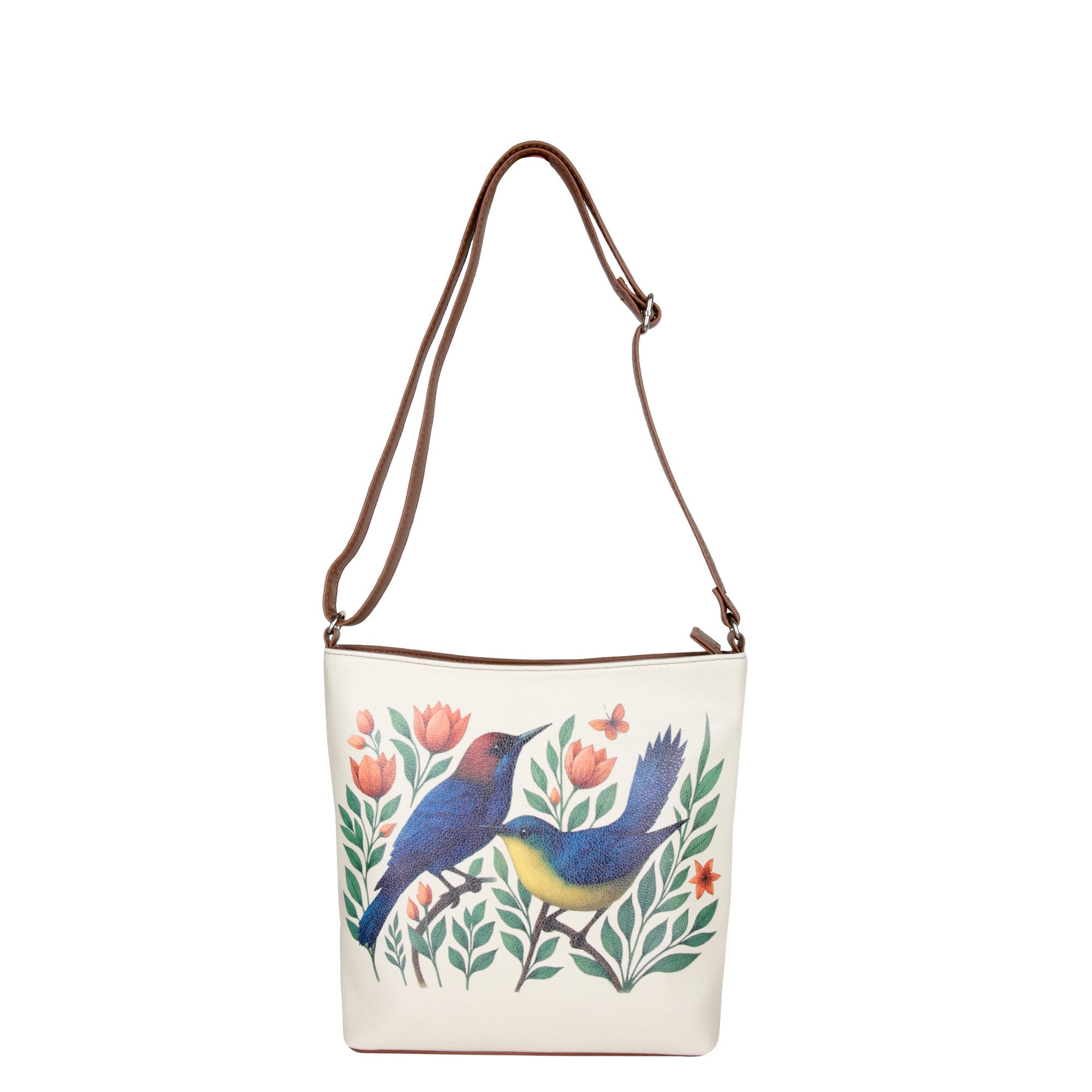 Printed Leather Crossbody Bag – Adjustable Sling & Over the Shoulder Bag for Women – Stylish Handbag & Travel Purse