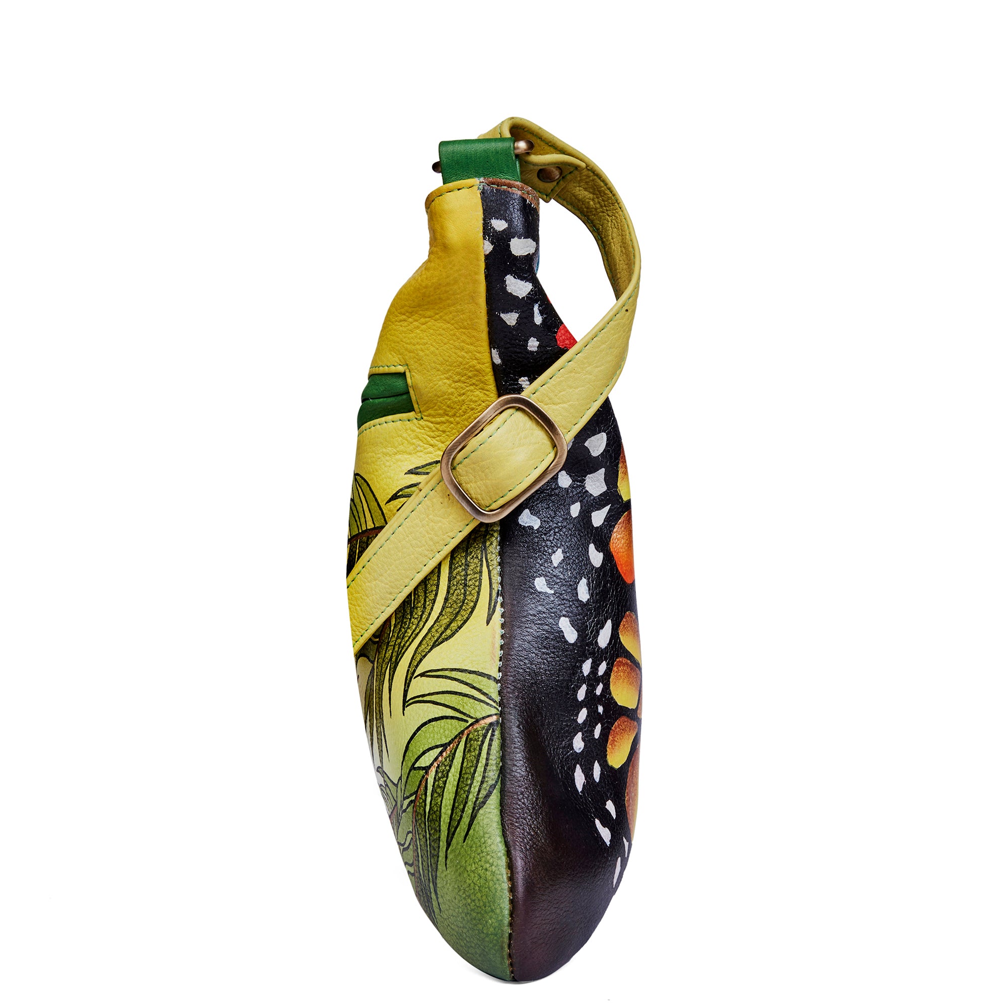 Hand-Painted Butterfly Shoulder & Crossbody Bag